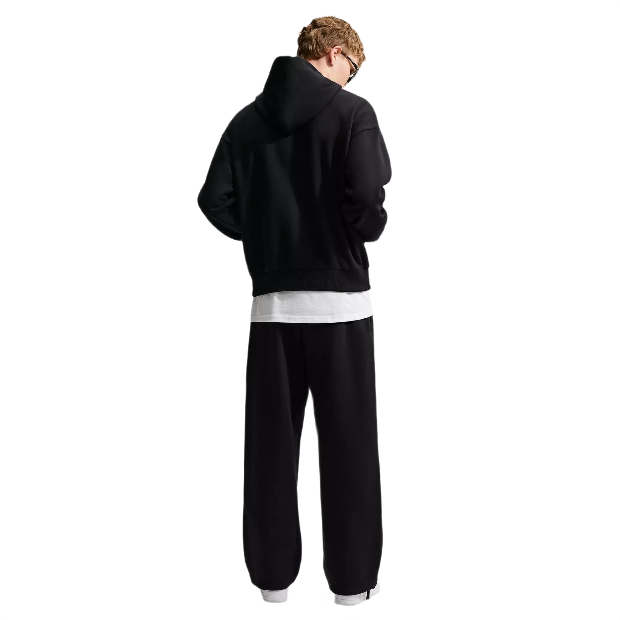 Nike Men's Solo Fleece Pullover Hoodie - Black - BLACK