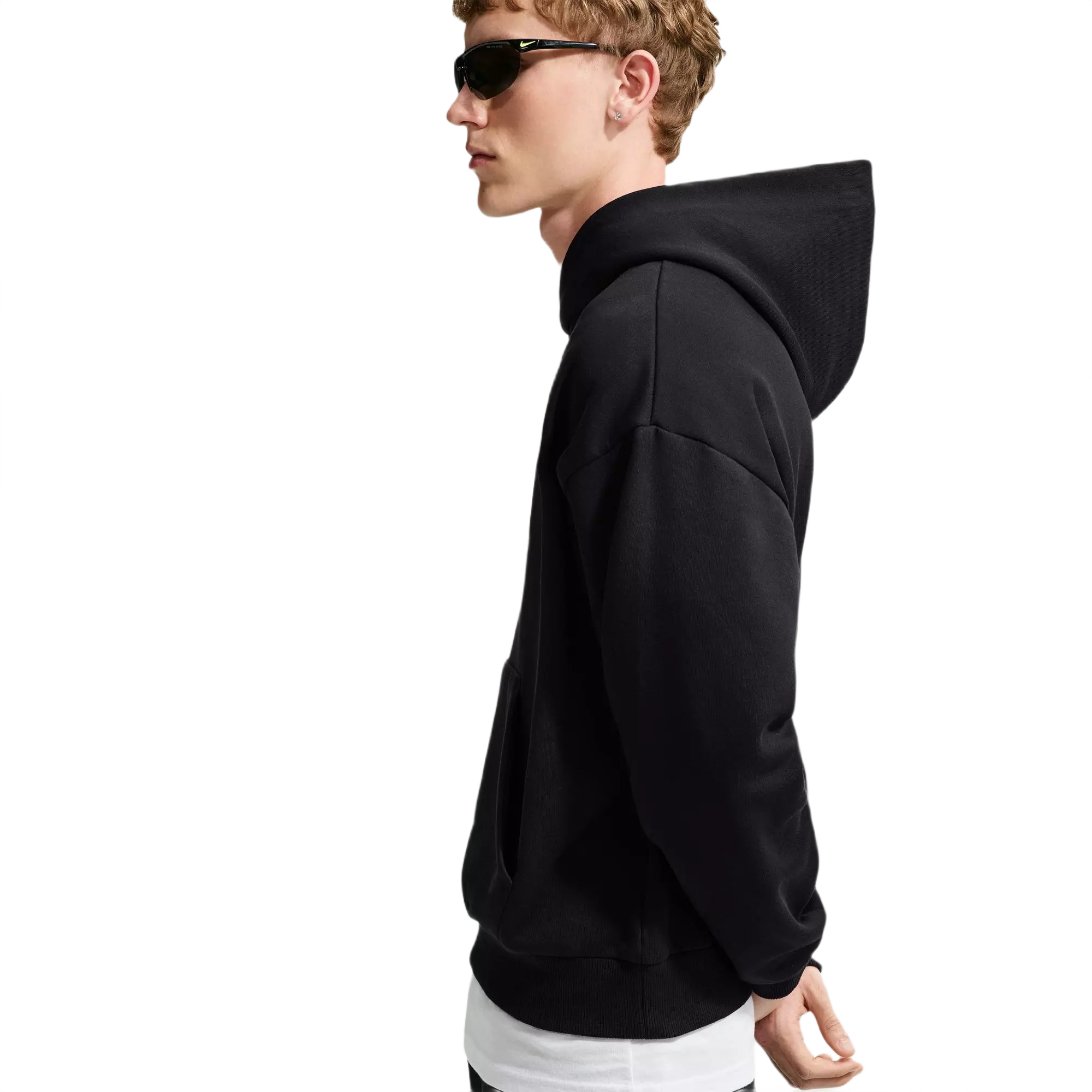 Nike Men's Solo Fleece Pullover Hoodie - Black - BLACK