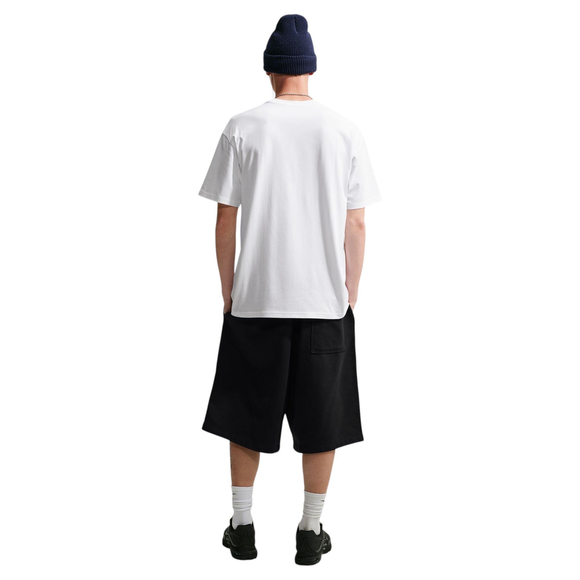 Nike Men's Sportswear Solo Swoosh Tee - White/Black - WHITE/BLACK