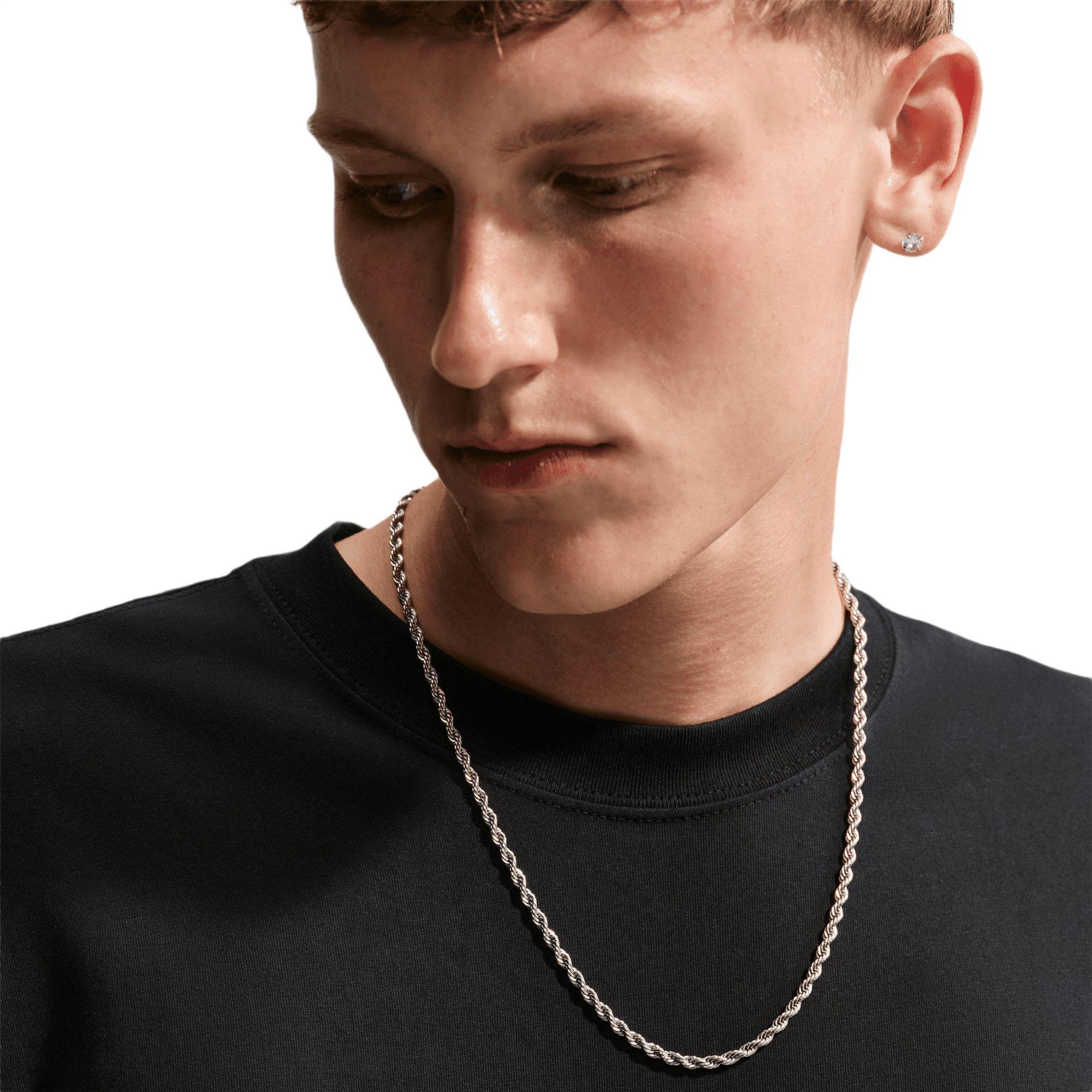 Nike Men's Sportswear Solo Swoosh Tee - BLACK/WHITE