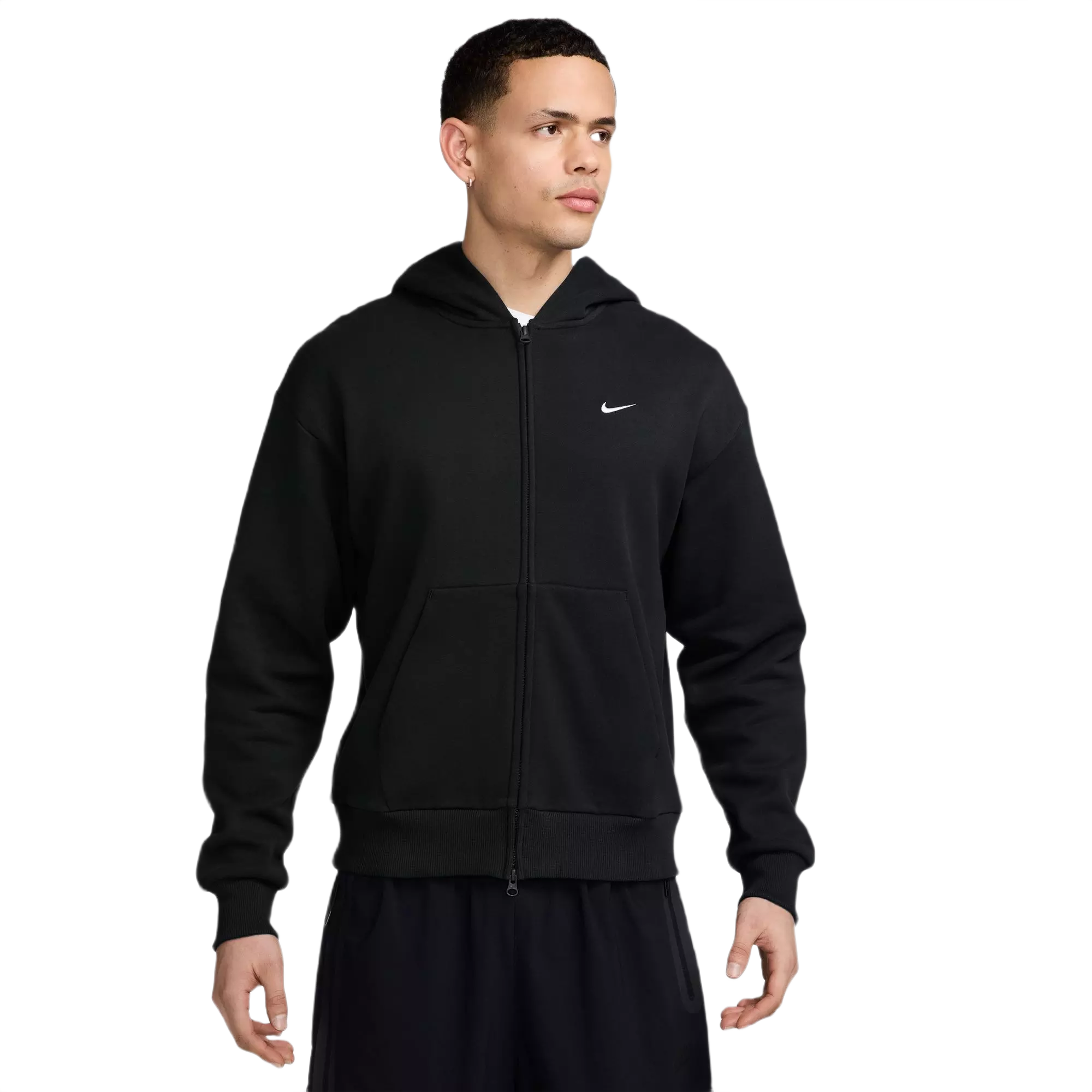 Nike Men's Solo Swoosh Full-Zip Jacket - BLACK