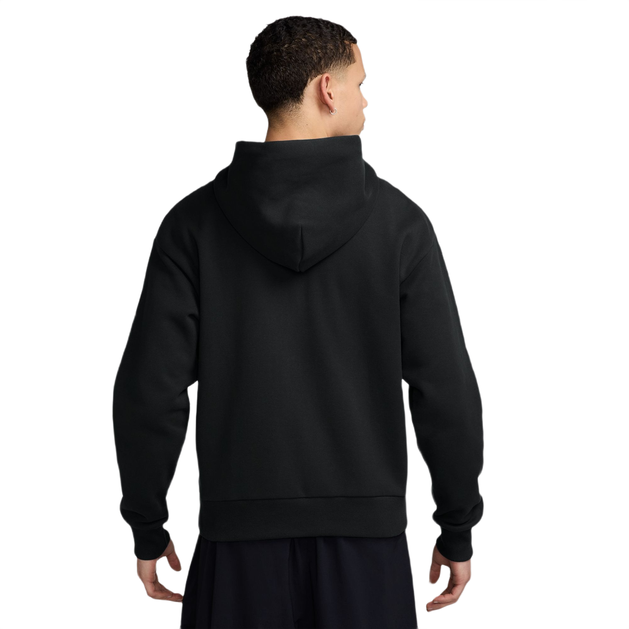 Nike Men's Solo Swoosh Full-Zip Jacket - BLACK Thumbnail View 2