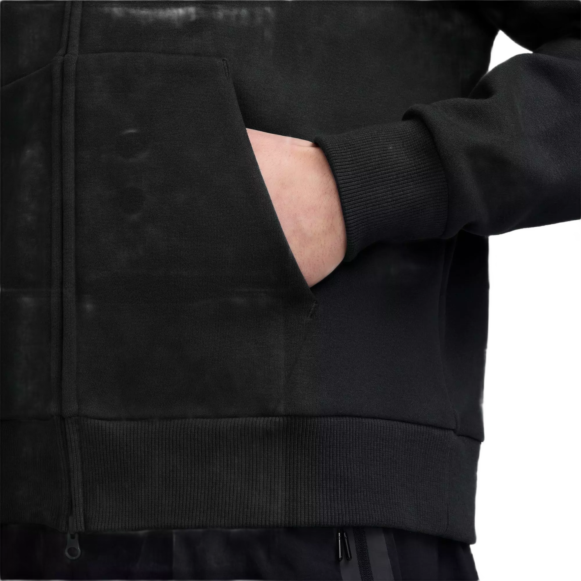 Nike Men's Solo Swoosh Full-Zip Jacket - BLACK