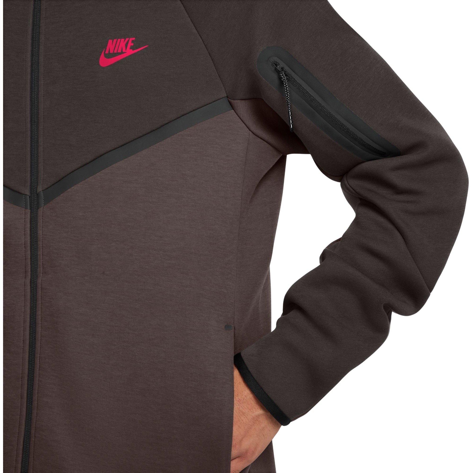 Nike Men's Tech Fleece Windrunner Full-Zip Jacket - Velvet Brown - BROWN