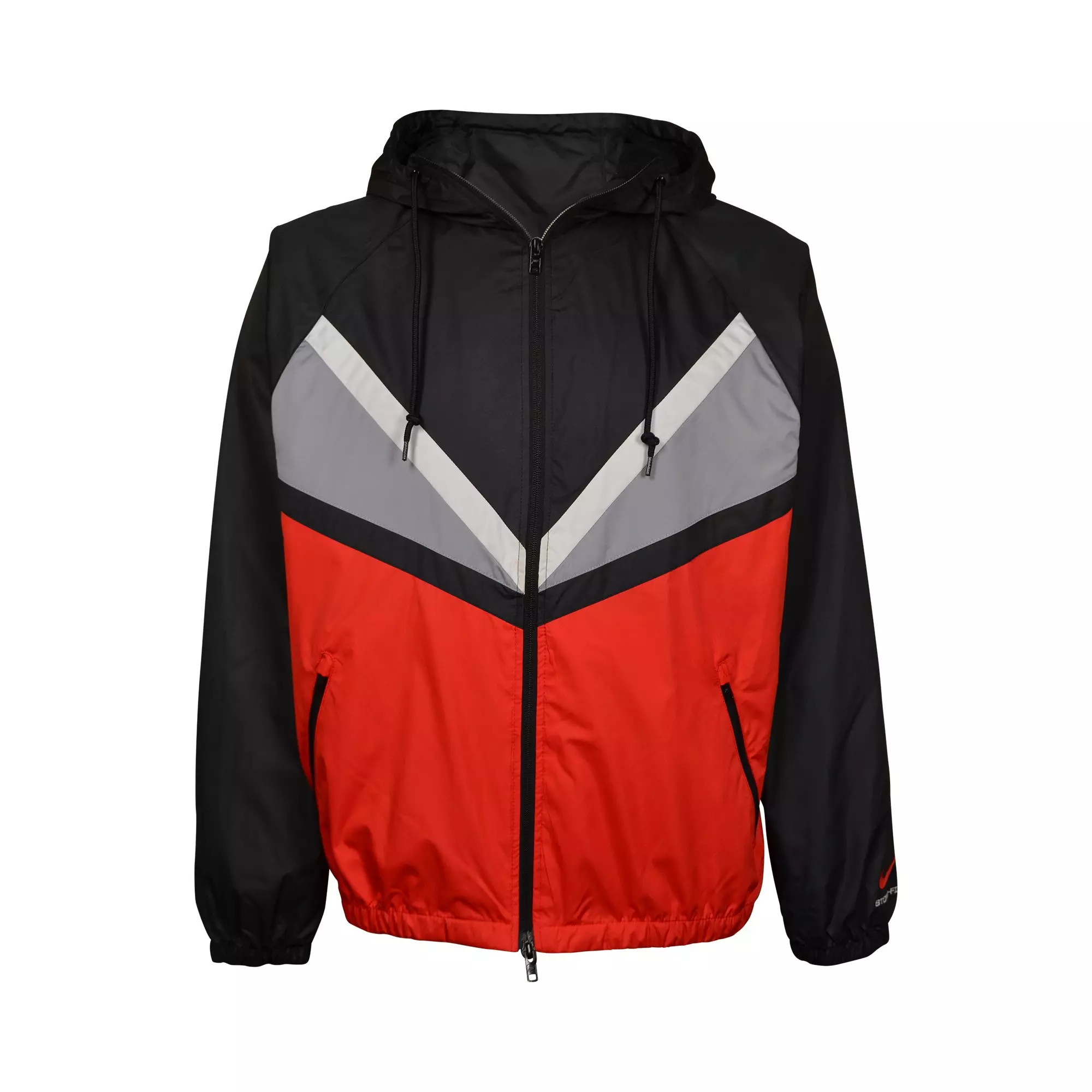 Nike Men's Windrunner Remix Jacket - Black/Red - BLACK/RED