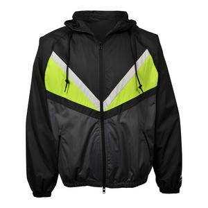 M NIKE WINDRUNNER REMIX JACKET-BLACK/CLAY GREEN/VOLT - BLACK/VOLT
