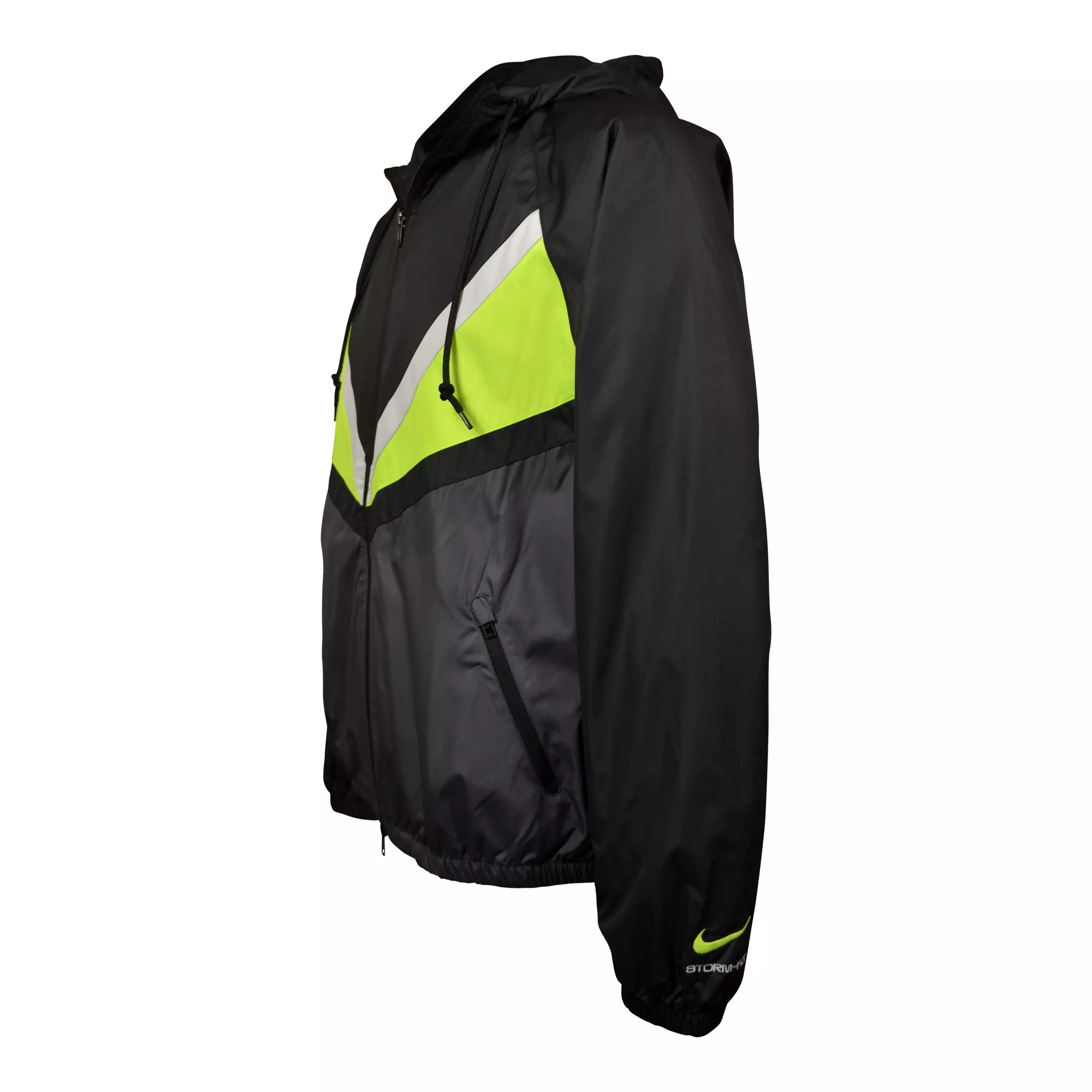 M NIKE WINDRUNNER REMIX JACKET-BLACK/CLAY GREEN/VOLT - BLACK/VOLT