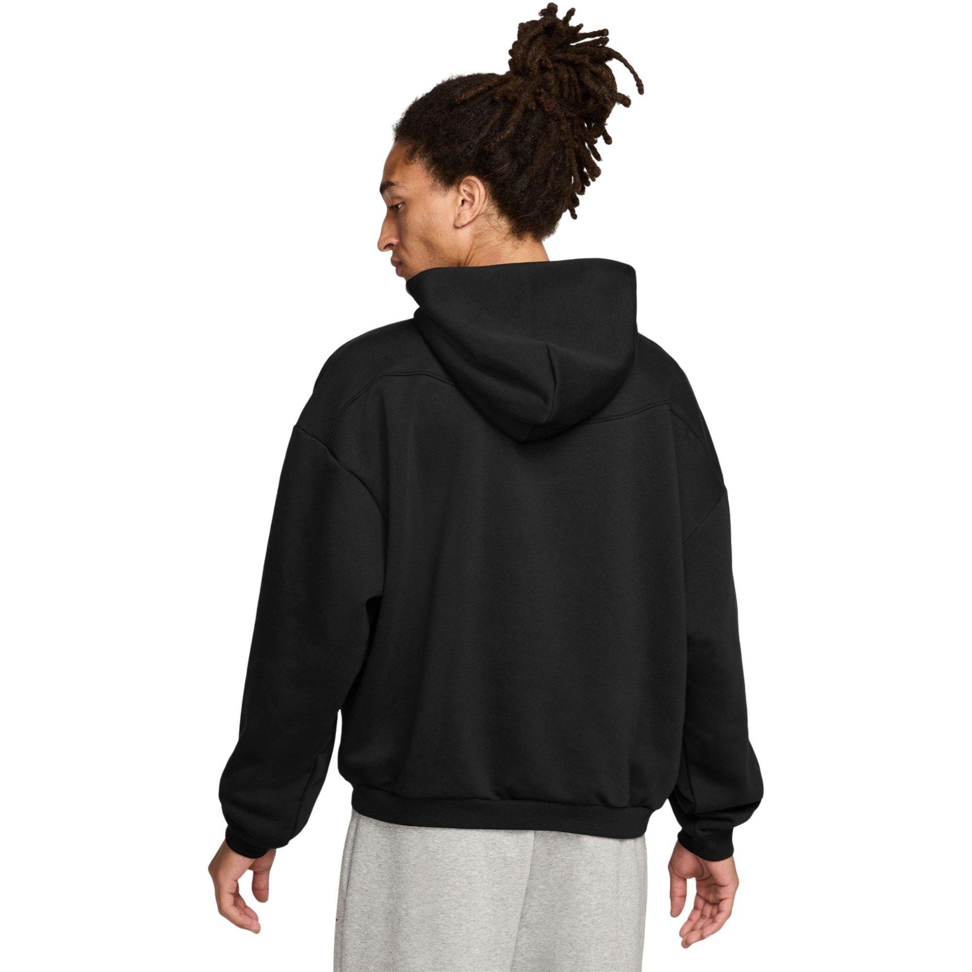 Nike Men's Standard Issue Therma-FIT Brushed Pullover Basketball Hoodie - BLACK
