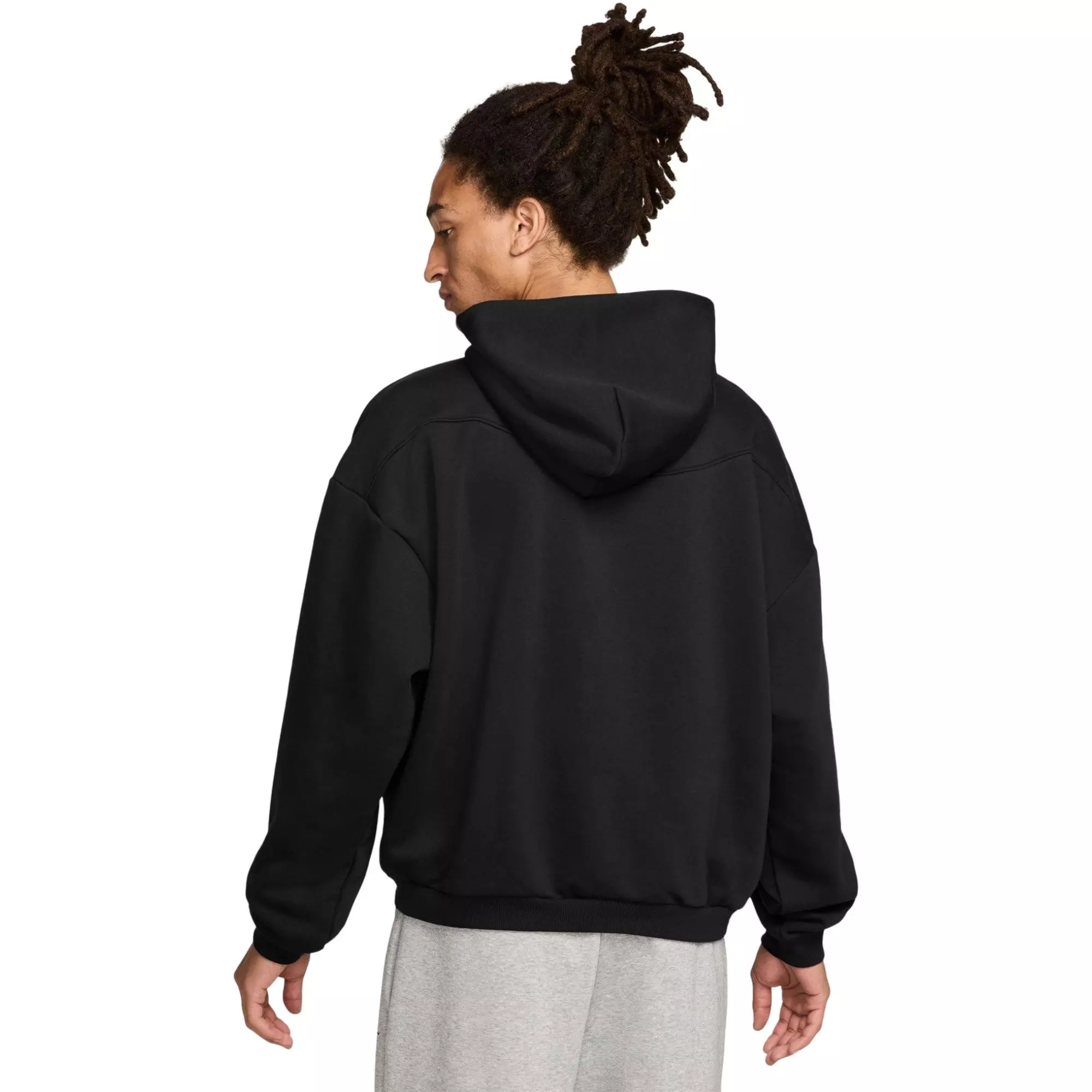 Nike Men's Standard Issue Therma-FIT Brushed Pullover Basketball Hoodie - BLACK