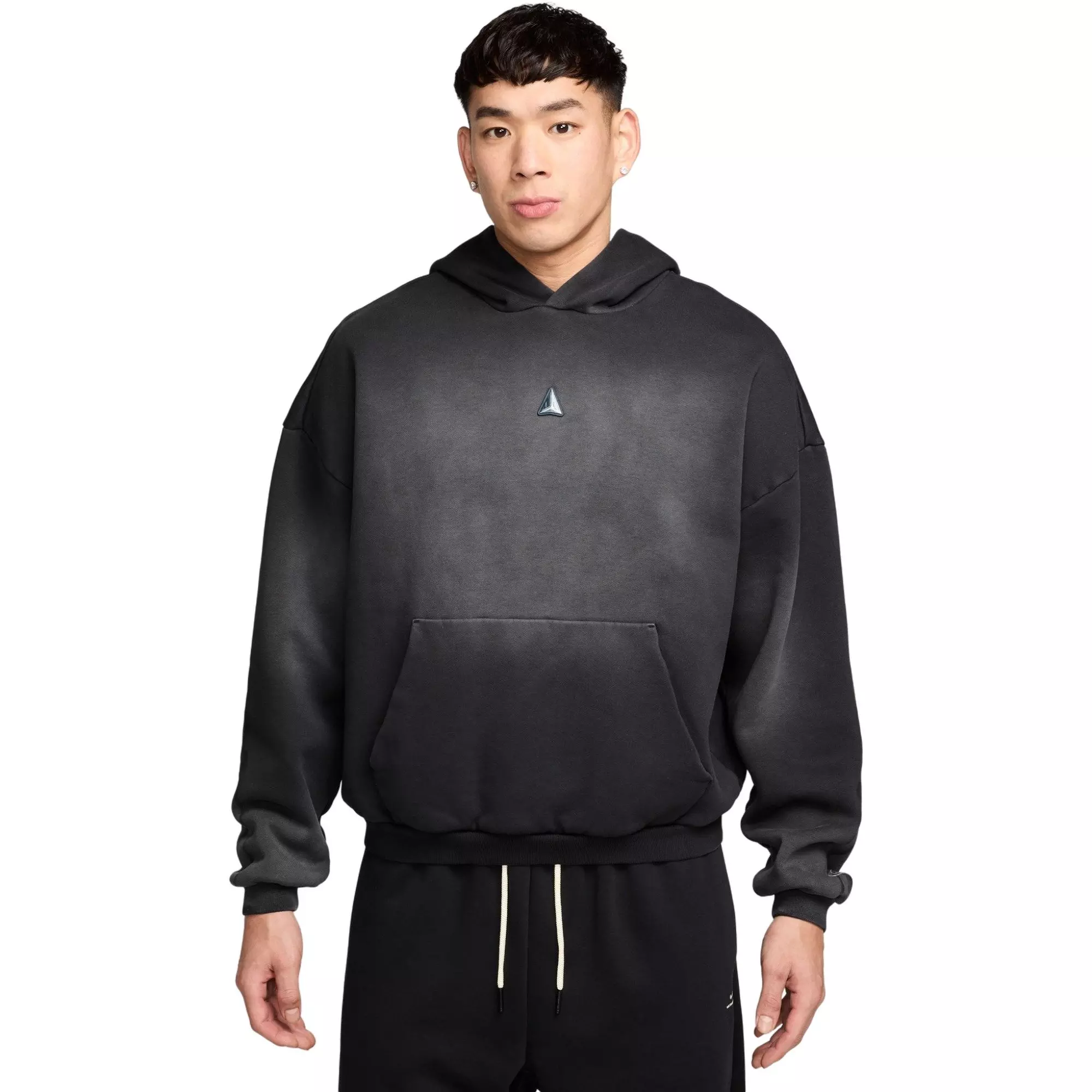 Nike Men's Ja Standard Issue Therma-FIT Fleece Basketball Pullover Hoodie - Black - BLACK