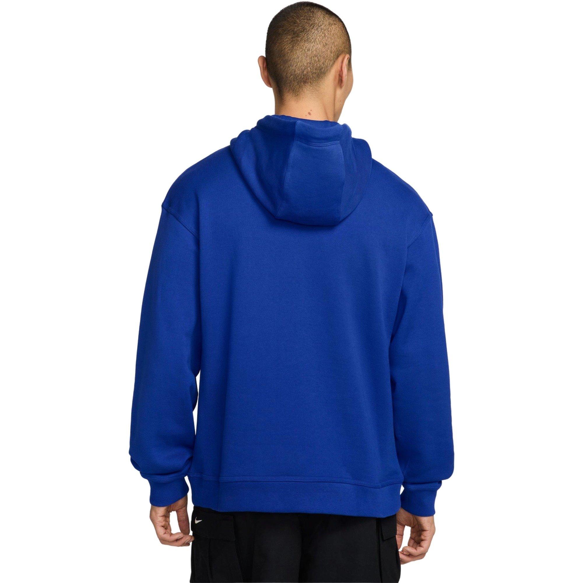 Nike Men's "Your Message Here" Fleece Pullover Hoodie - Royal - ROYAL Thumbnail View 2