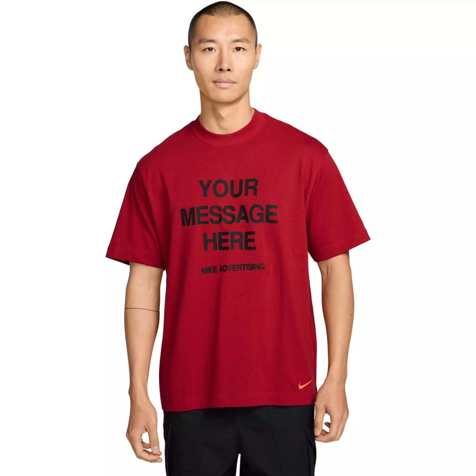 Nike Men's Sportswear Your Message Here Tee - RED