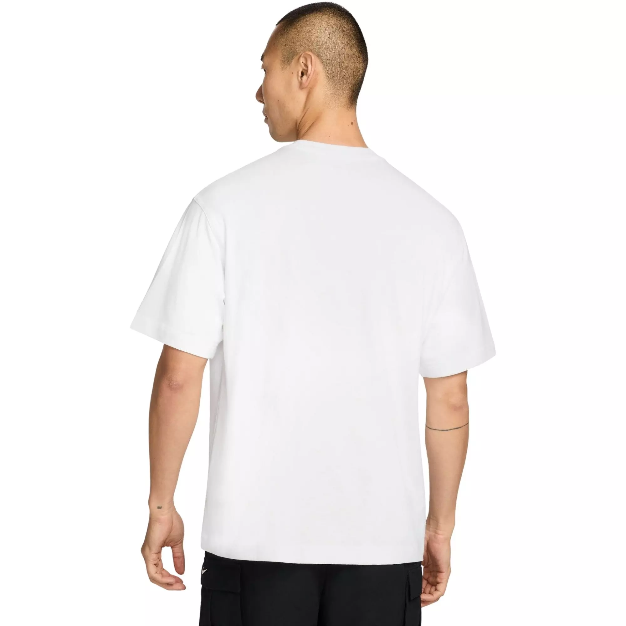 Nike Men's Sportswear LSE Dino Print Tee - White/Grey/Red - WHITE