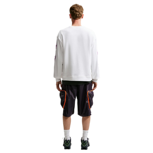 Nike Men's "Your Message Here" Fleece Crew-Neck Sweatshirt - White