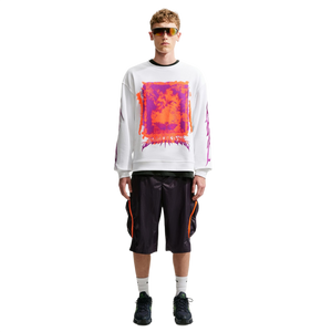 Nike Men's "Your Message Here" Fleece Crew-Neck Sweatshirt - White