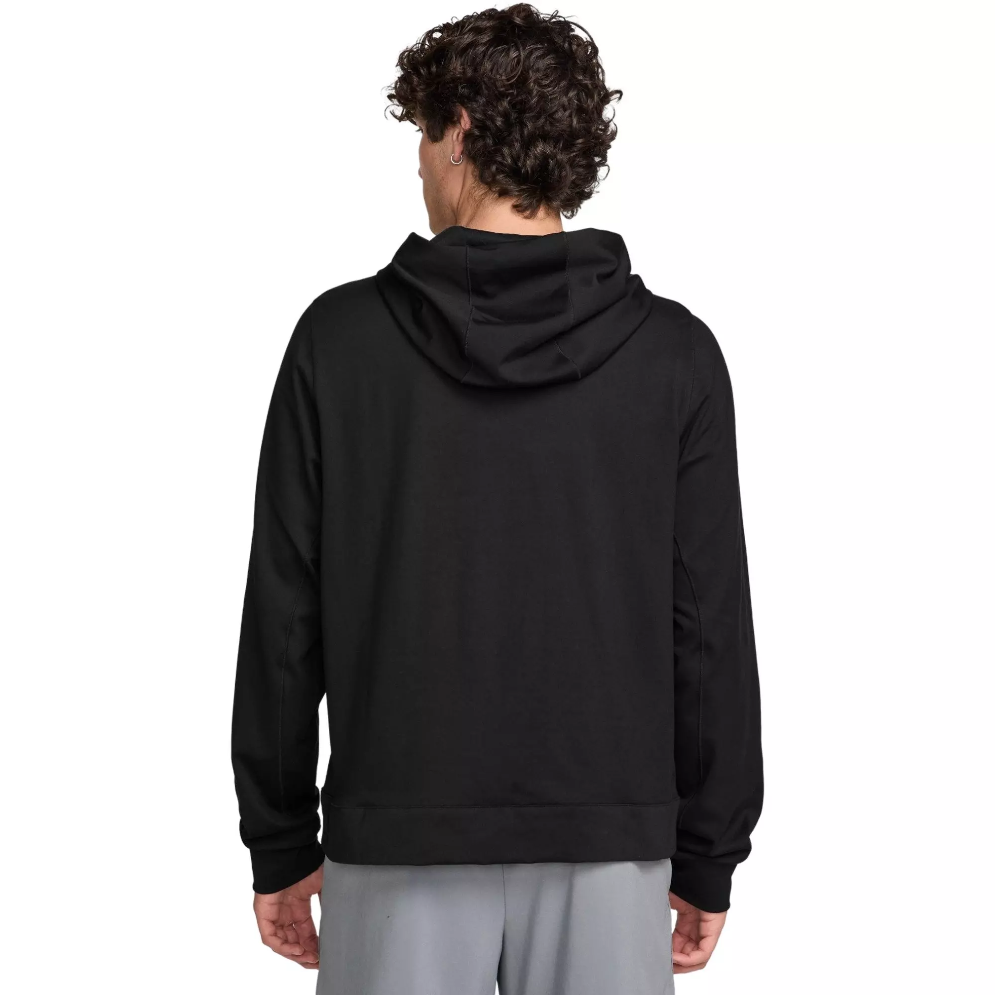 Nike Men's Primary NanoKnit Dri-FIT UV Protection Pullover Performance Hoodie - BLACK