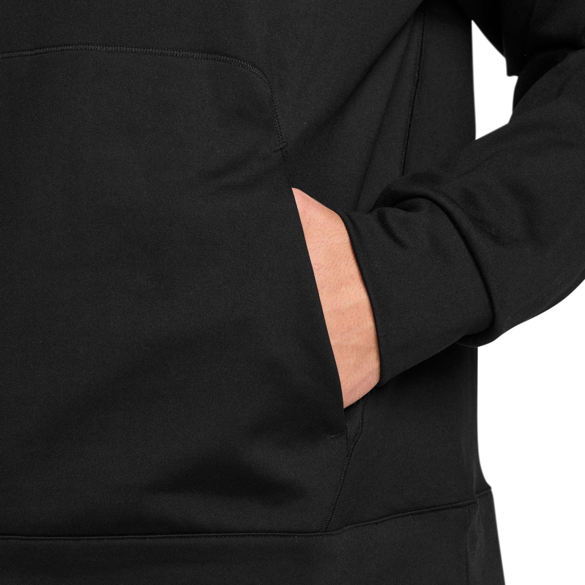 Nike Men's Primary NanoKnit Dri-FIT UV Protection Pullover Performance Hoodie - BLACK Thumbnail View 3