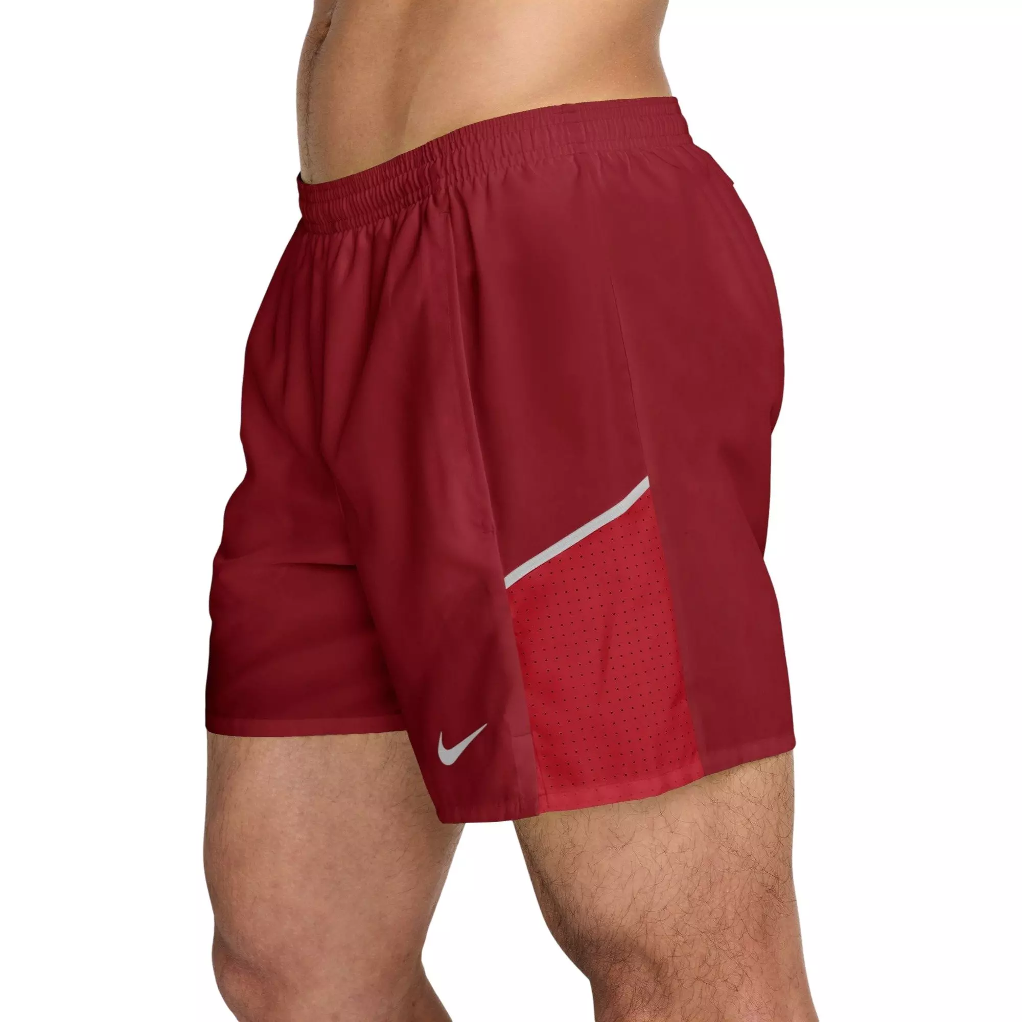 Nike Men's Miler Dri-FIT 5" Brief-Lined Running Shorts - Red - RED