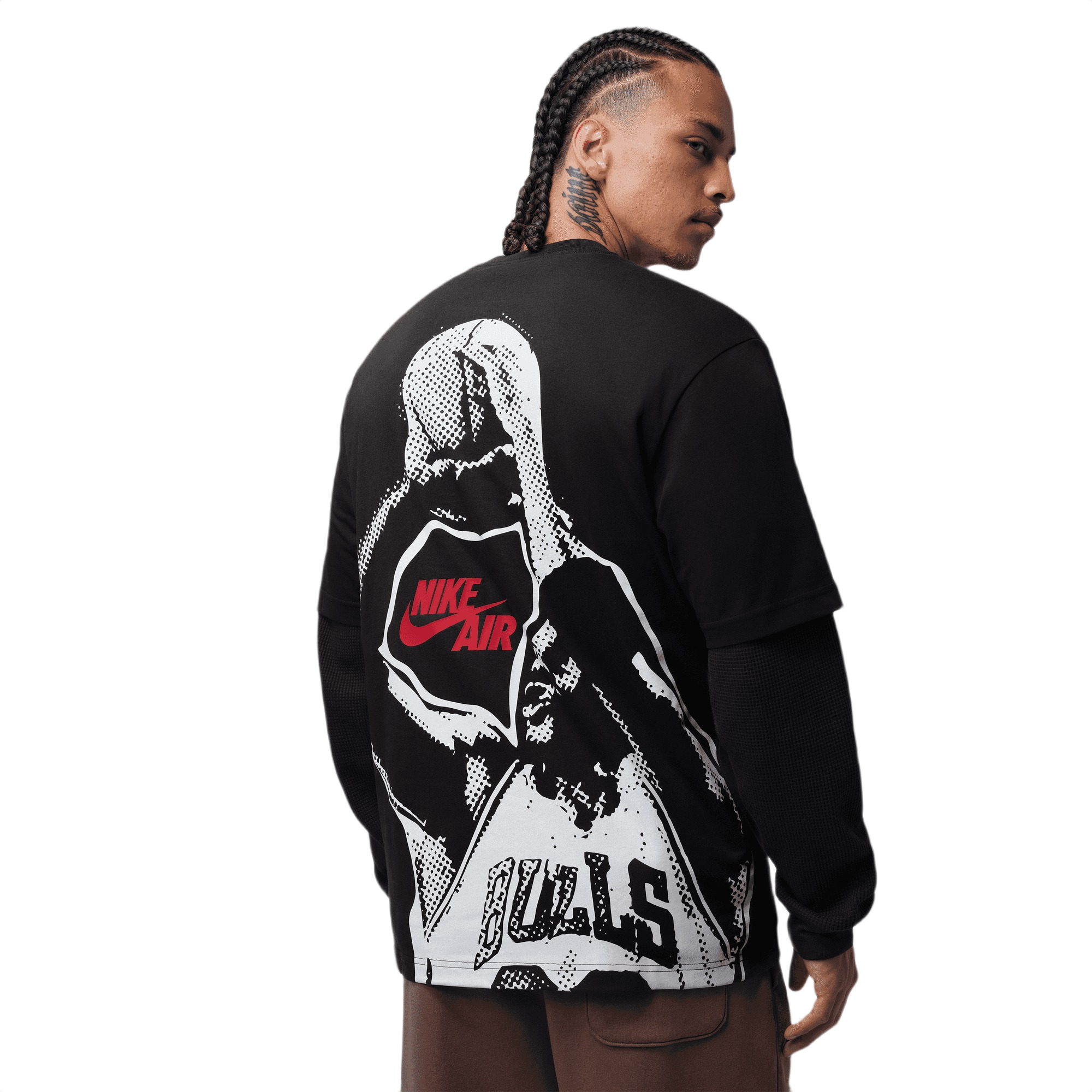 Jordan Men's Brooklyn Graphic Tee - Black - BLACK