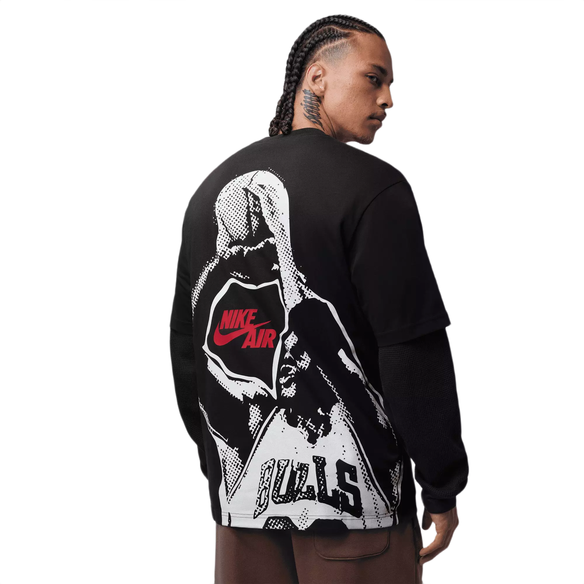 Jordan Men's Brooklyn Graphic Tee - Black - BLACK