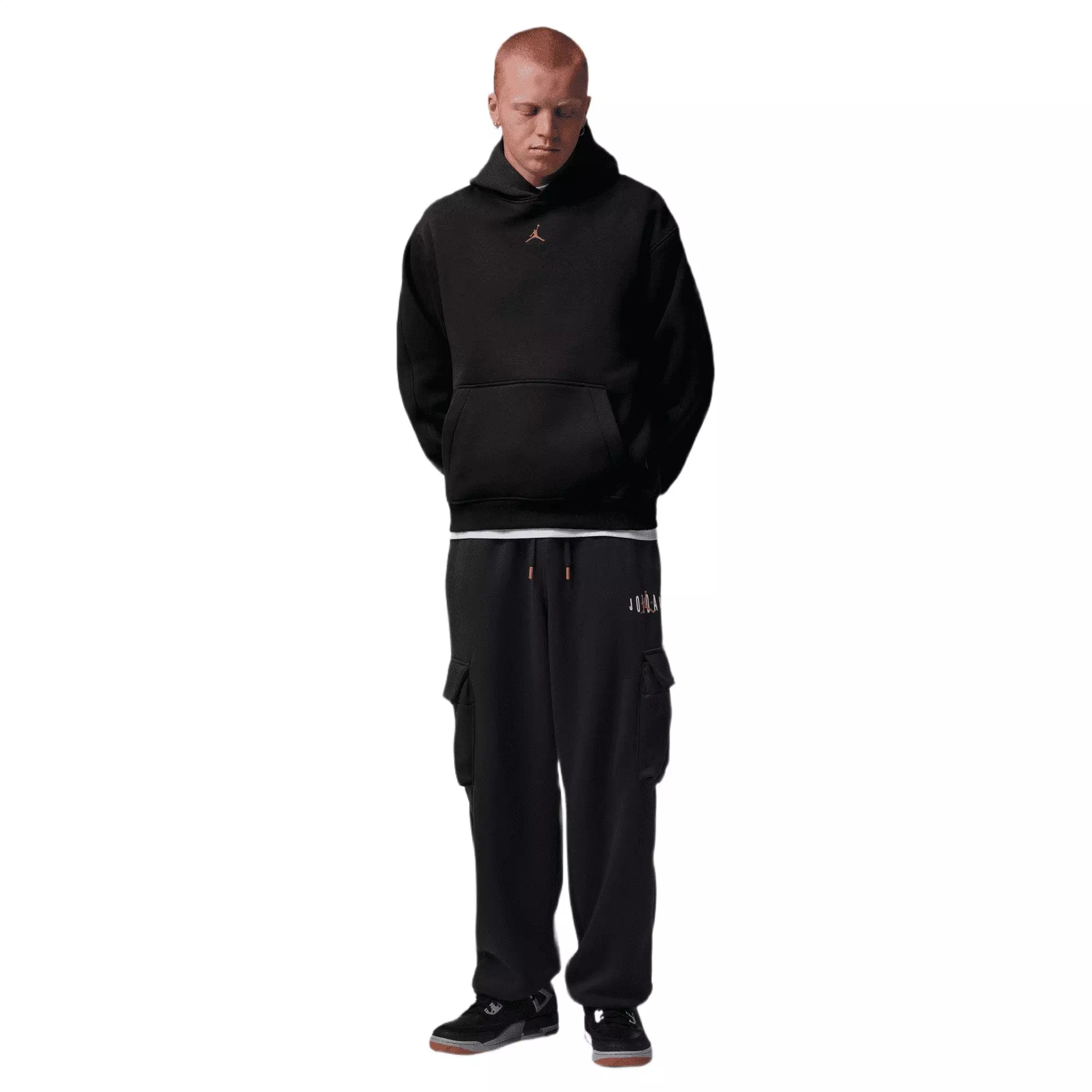Jordan Men's Brooklyn Pullover Hoodie - Black - BLACK