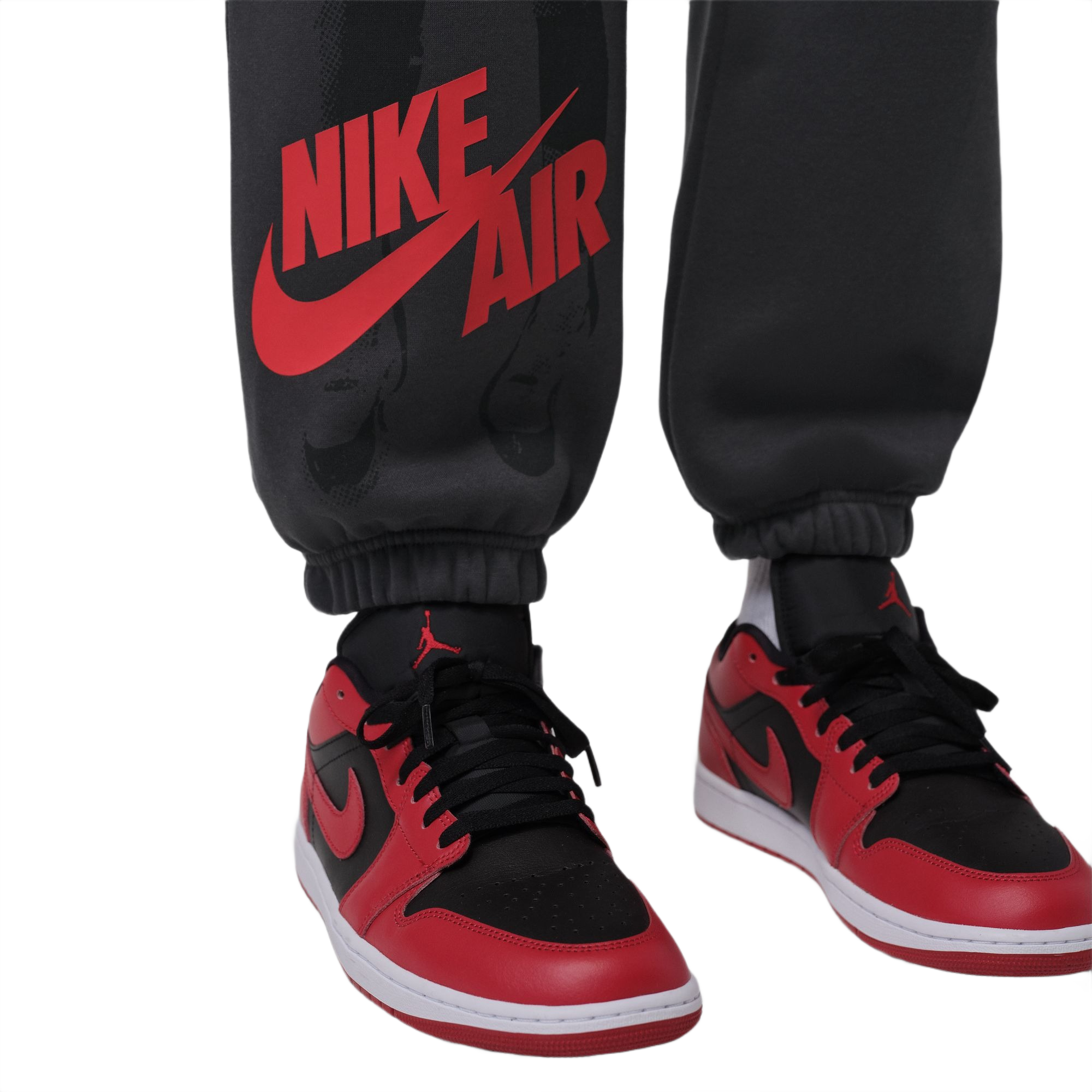 Jordan Men's Brooklyn Cuffed Fleece Pants - Black - BLACK