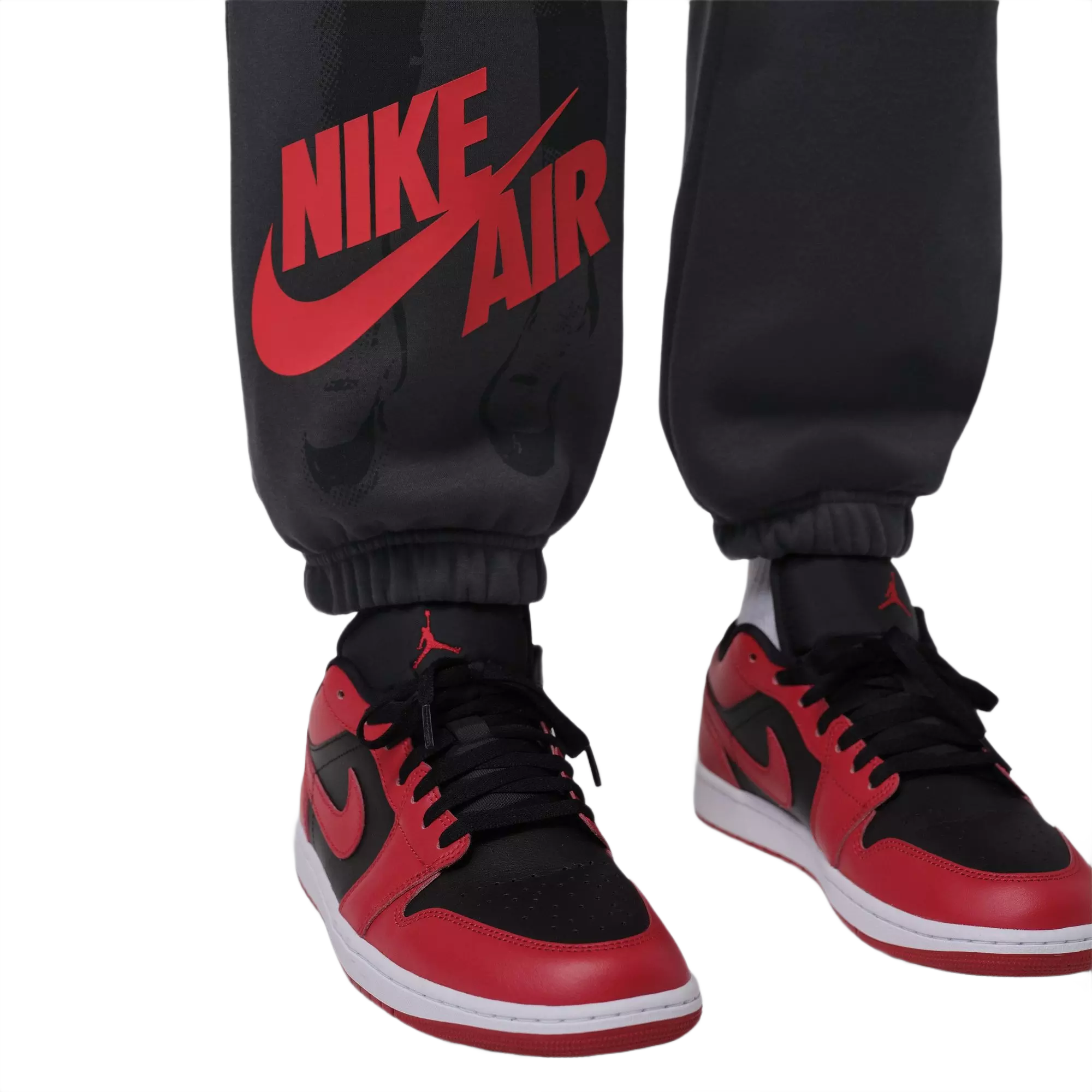 Jordan Men's Brooklyn Cuffed Fleece Pants - Black - BLACK