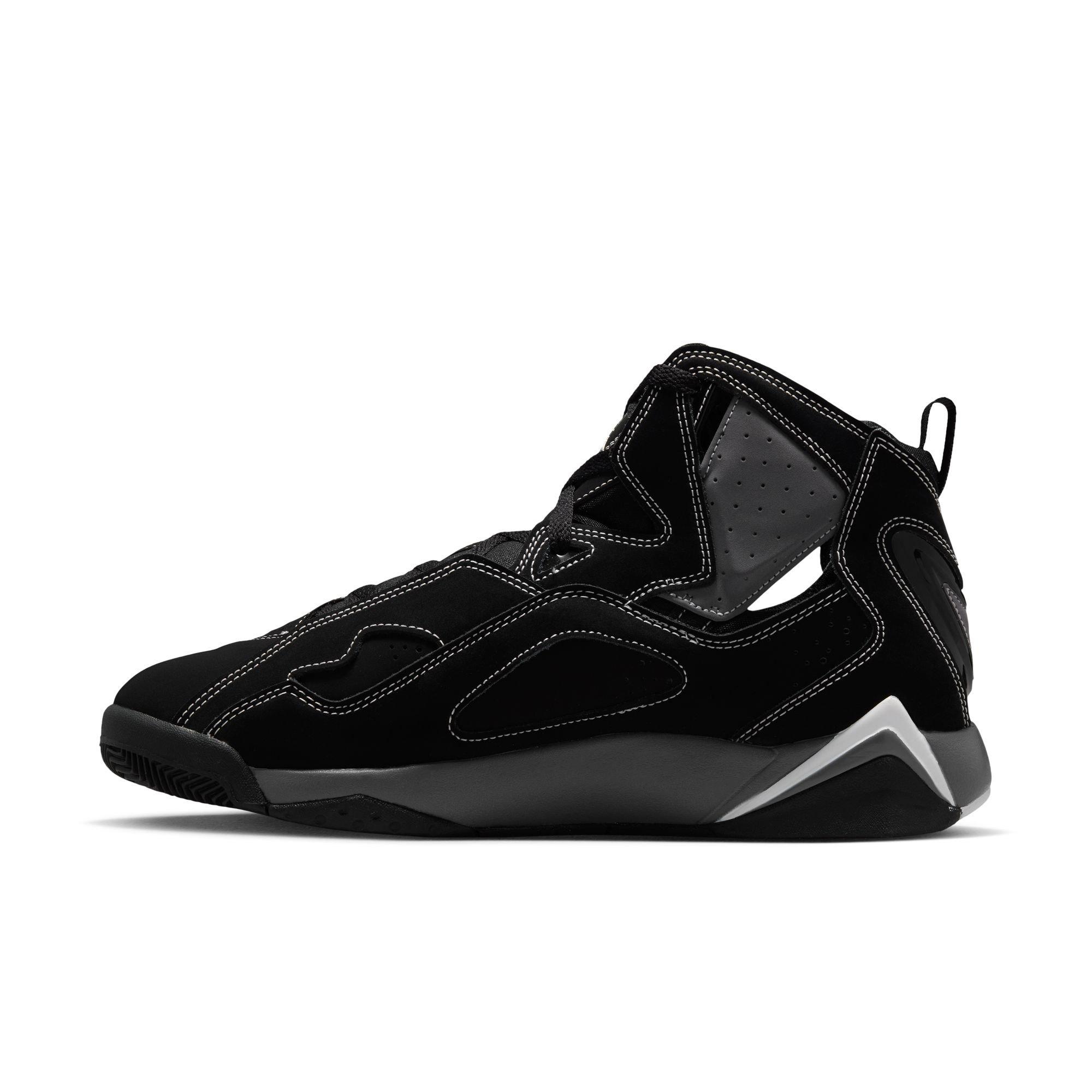 Jordan True Flight "Black/Metallic Silver/Lt Graphite" Men's Shoe - BLACK/GREY/WHITE Thumbnail View 4