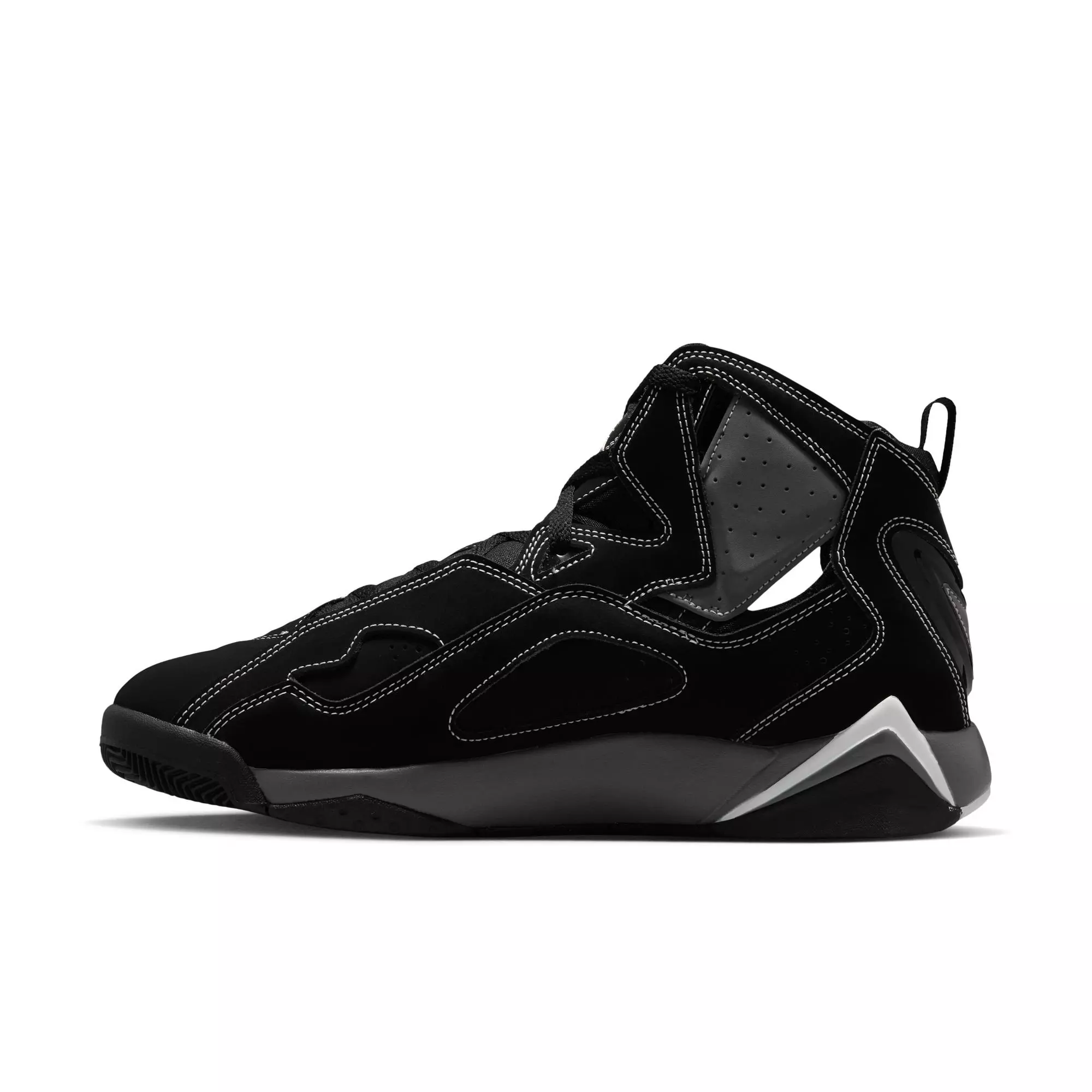 Jordan True Flight "Black/Metallic Silver/Lt Graphite" Men's Shoe - BLACK/GREY/WHITE