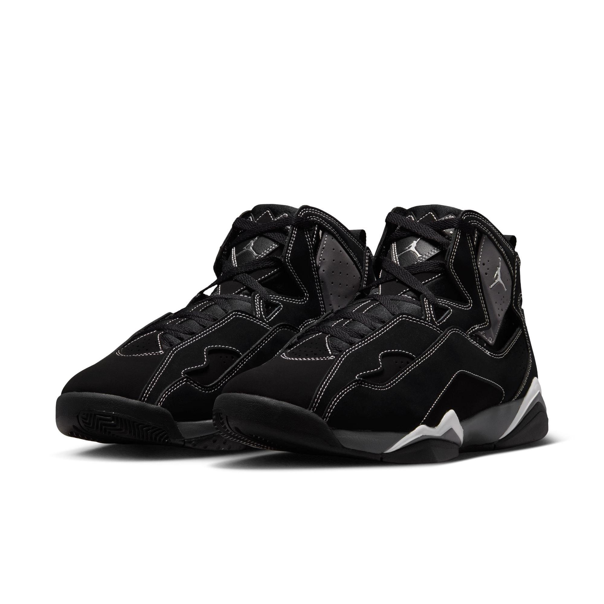 Jordan True Flight "Black/Metallic Silver/Lt Graphite" Men's Shoe - BLACK/GREY/WHITE Thumbnail View 5
