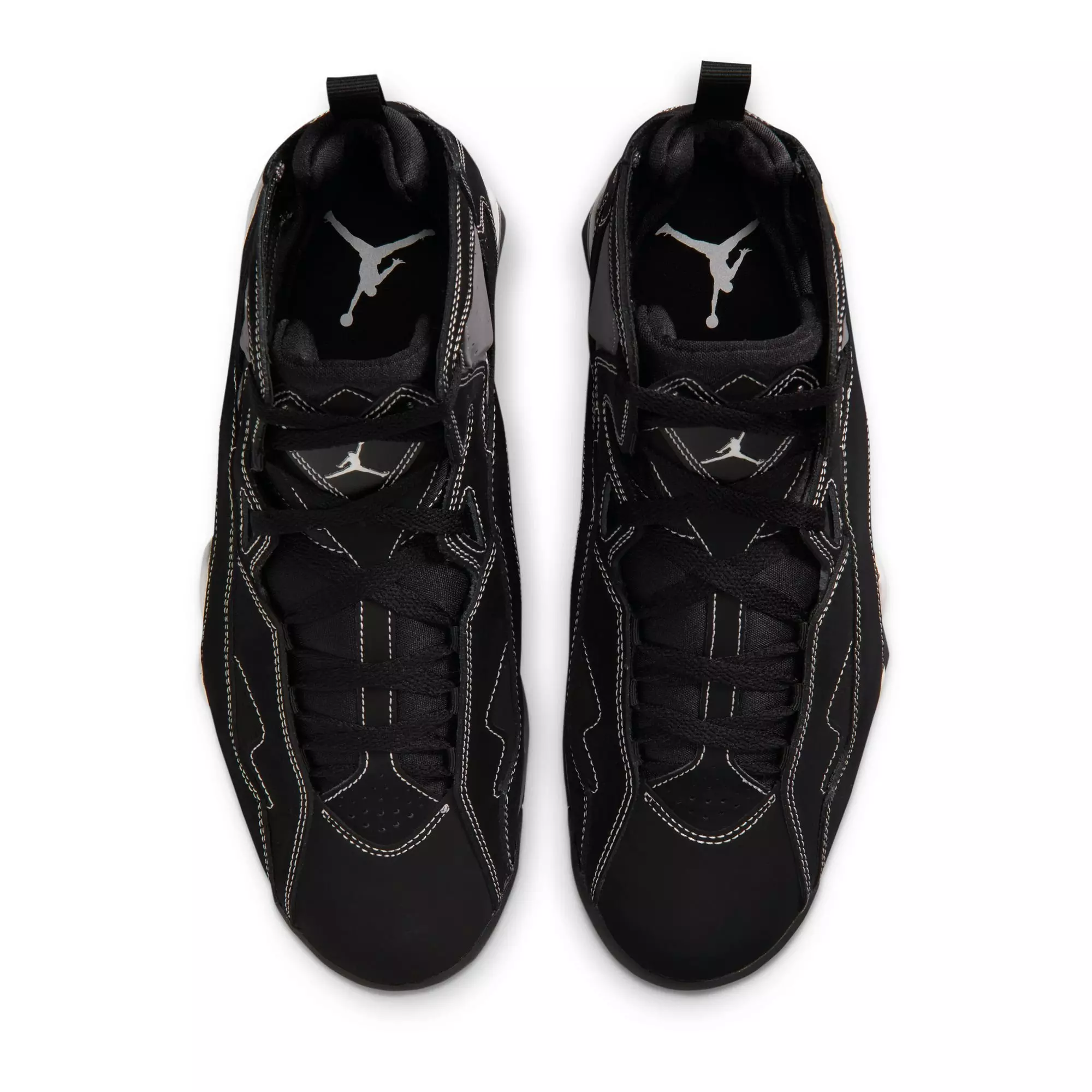 Jordan True Flight "Black/Metallic Silver/Lt Graphite" Men's Shoe - BLACK/GREY/WHITE