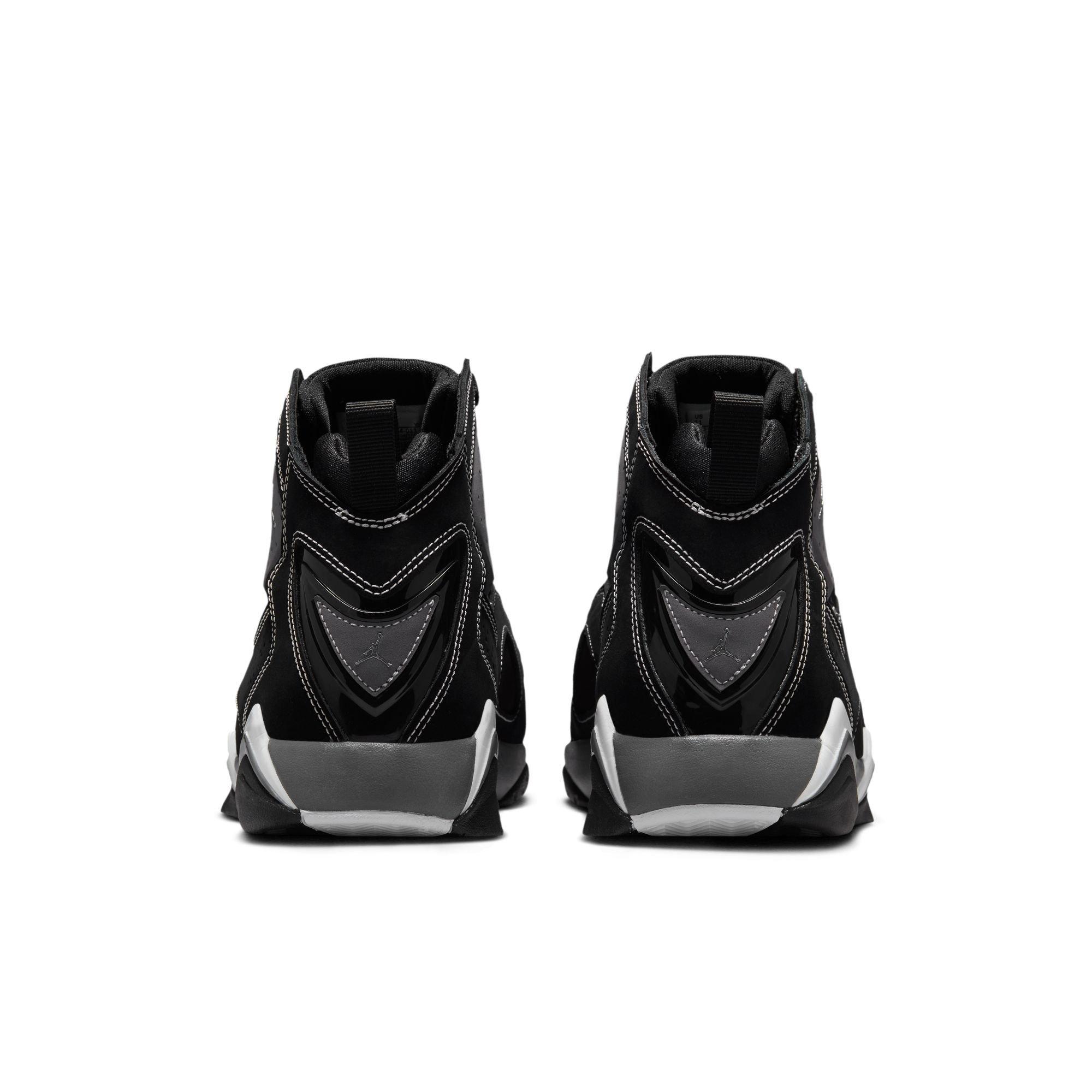 Jordan True Flight "Black/Metallic Silver/Lt Graphite" Men's Shoe - BLACK/GREY/WHITE Thumbnail View 7