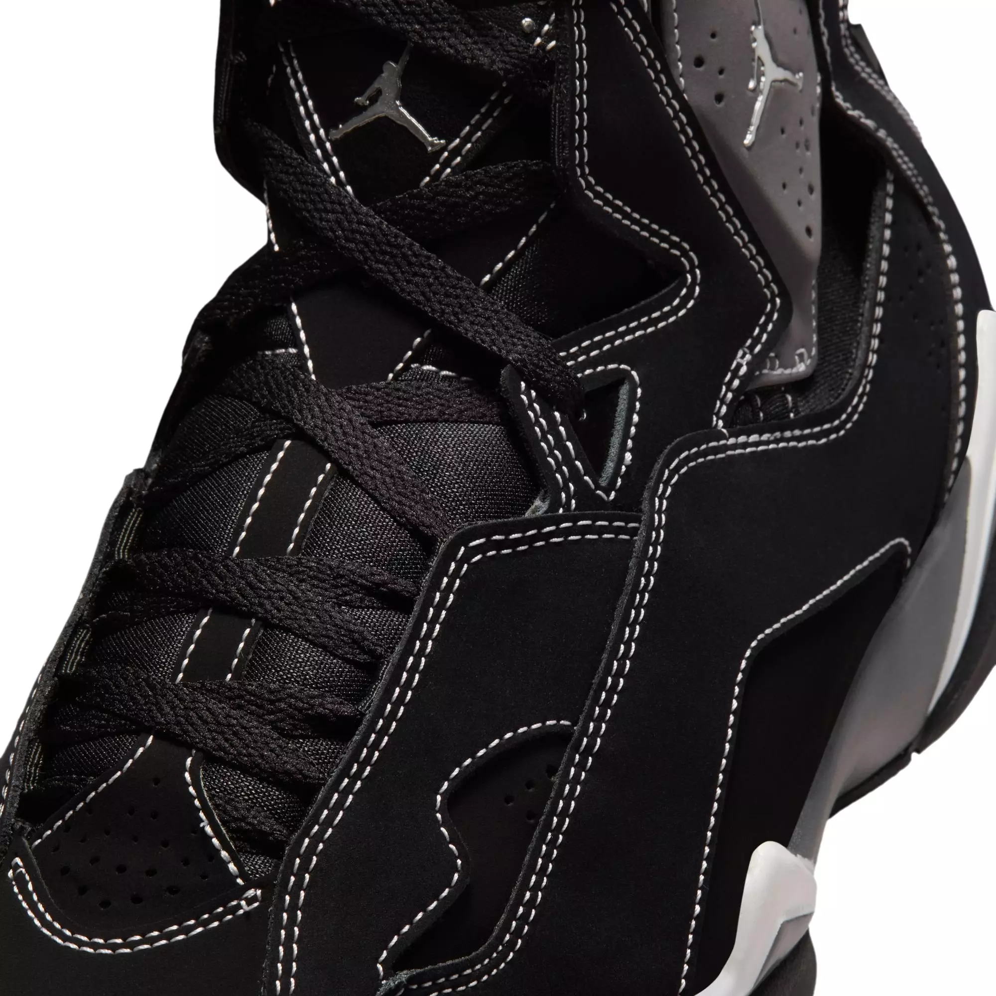 Jordan True Flight "Black/Metallic Silver/Lt Graphite" Men's Shoe - BLACK/GREY/WHITE