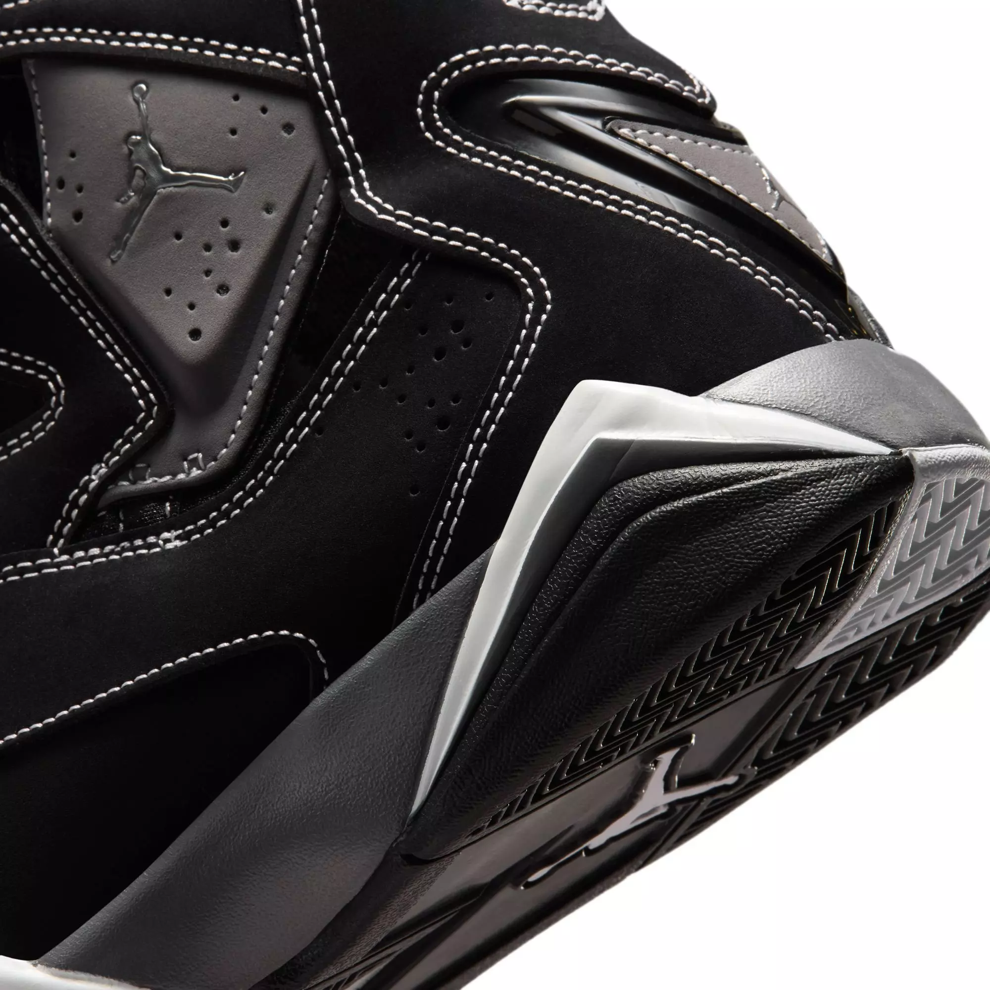 Jordan True Flight "Black/Metallic Silver/Lt Graphite" Men's Shoe - BLACK/GREY/WHITE