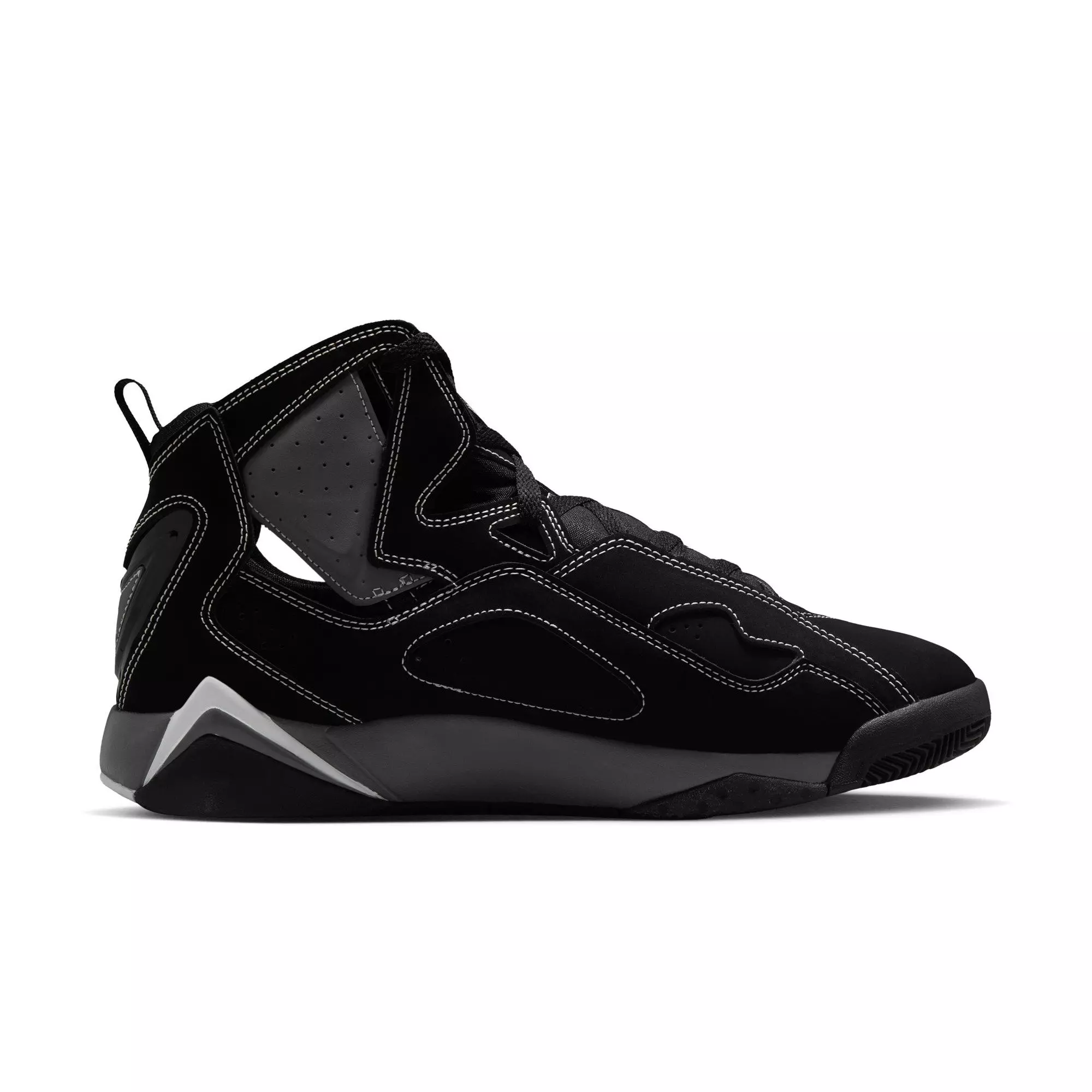 Jordan True Flight "Black/Metallic Silver/Lt Graphite" Men's Shoe - BLACK/GREY/WHITE