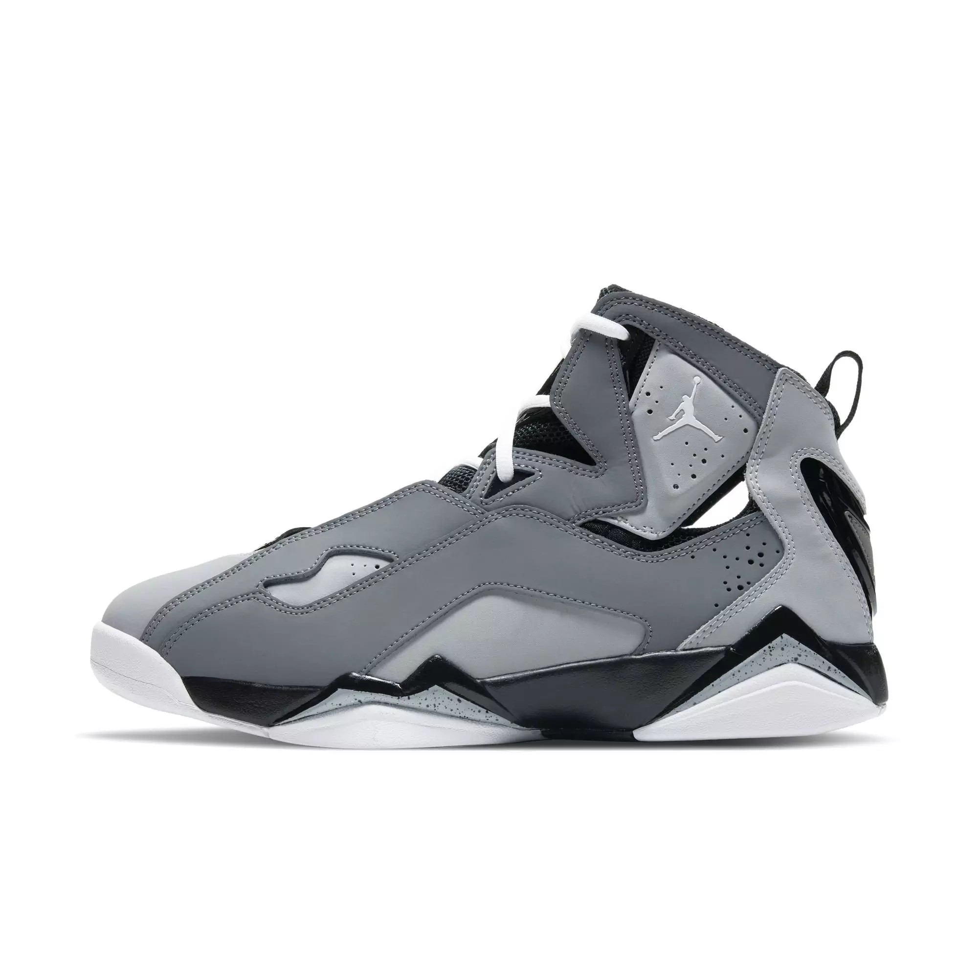 Jordan True Flight "Cool Grey/White/Black/Wolf Grey" Men's Shoe - GREY/BLACK