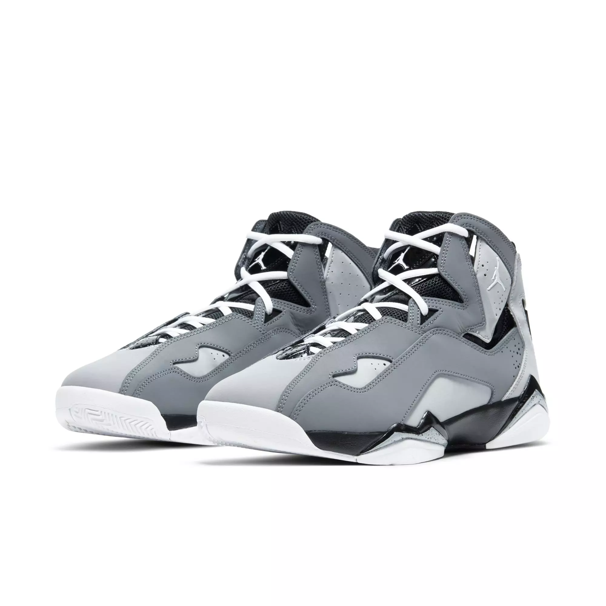 Jordan True Flight "Cool Grey/White/Black/Wolf Grey" Men's Shoe - GREY/BLACK