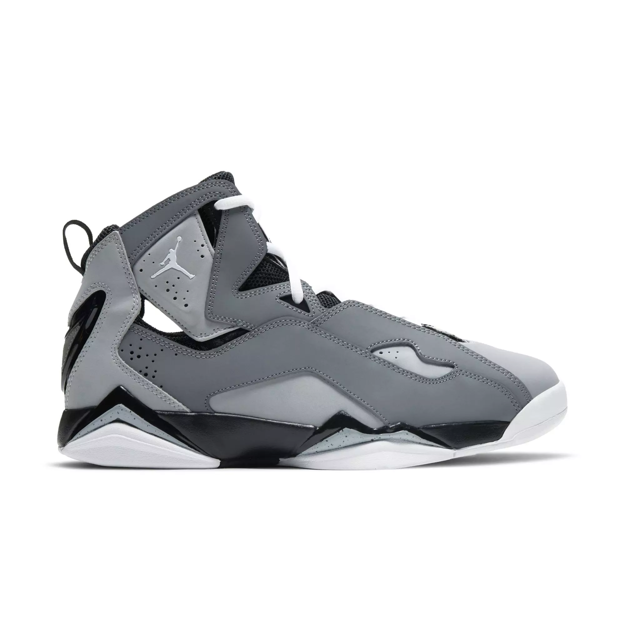 Jordan True Flight "Cool Grey/White/Black/Wolf Grey" Men's Shoe - GREY/BLACK