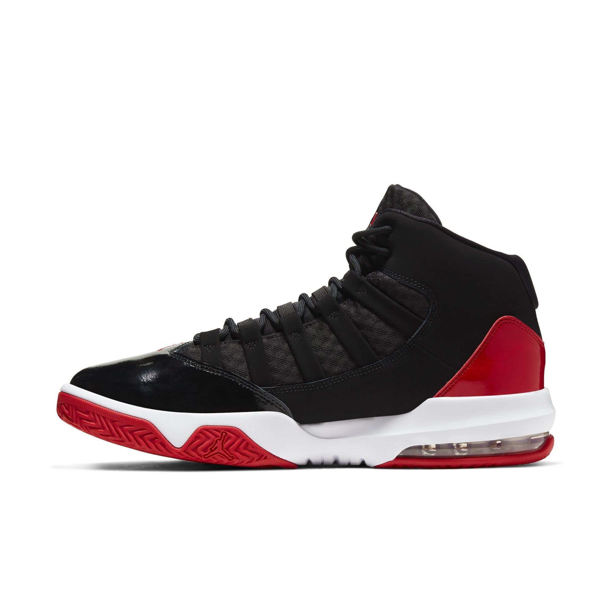 Jordan Max Aura "Black/Gym Red/White" Men's Shoe - BLACK/RED/WHITE Thumbnail View 4