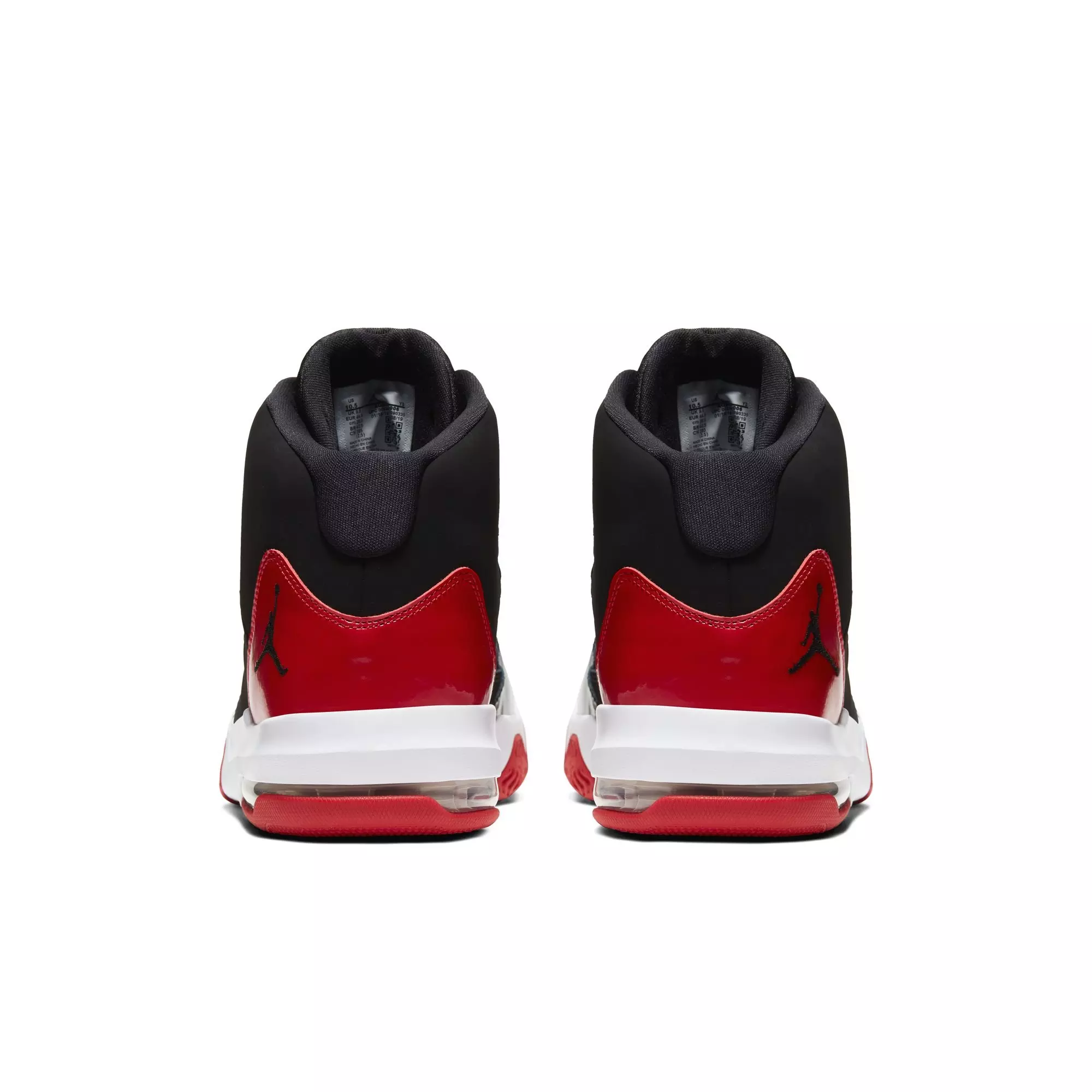 Jordan Max Aura "Black/Gym Red/White" Men's Shoe - BLACK/RED/WHITE