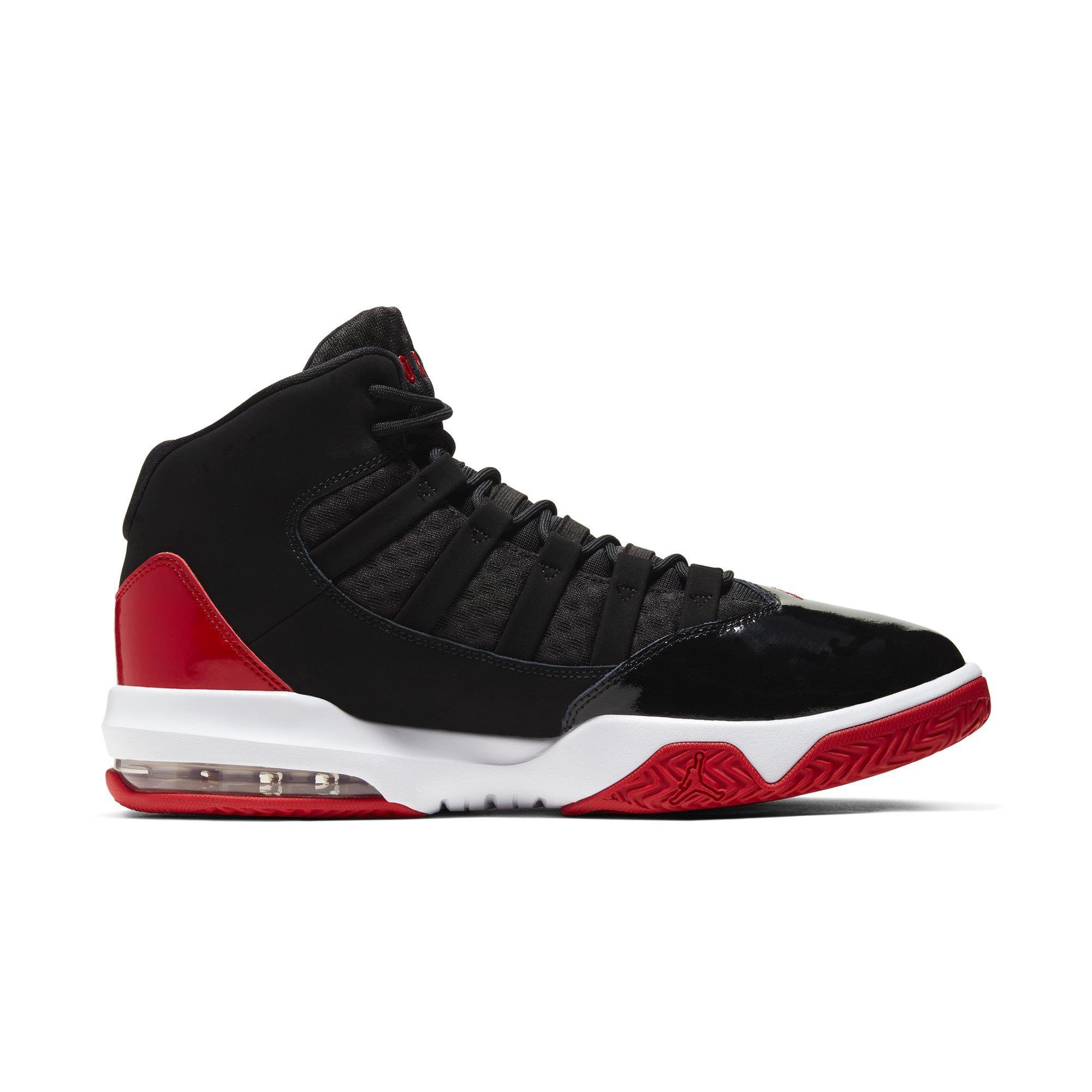 Jordan Max Aura "Black/Gym Red/White" Men's Shoe - BLACK/RED/WHITE Thumbnail View 2