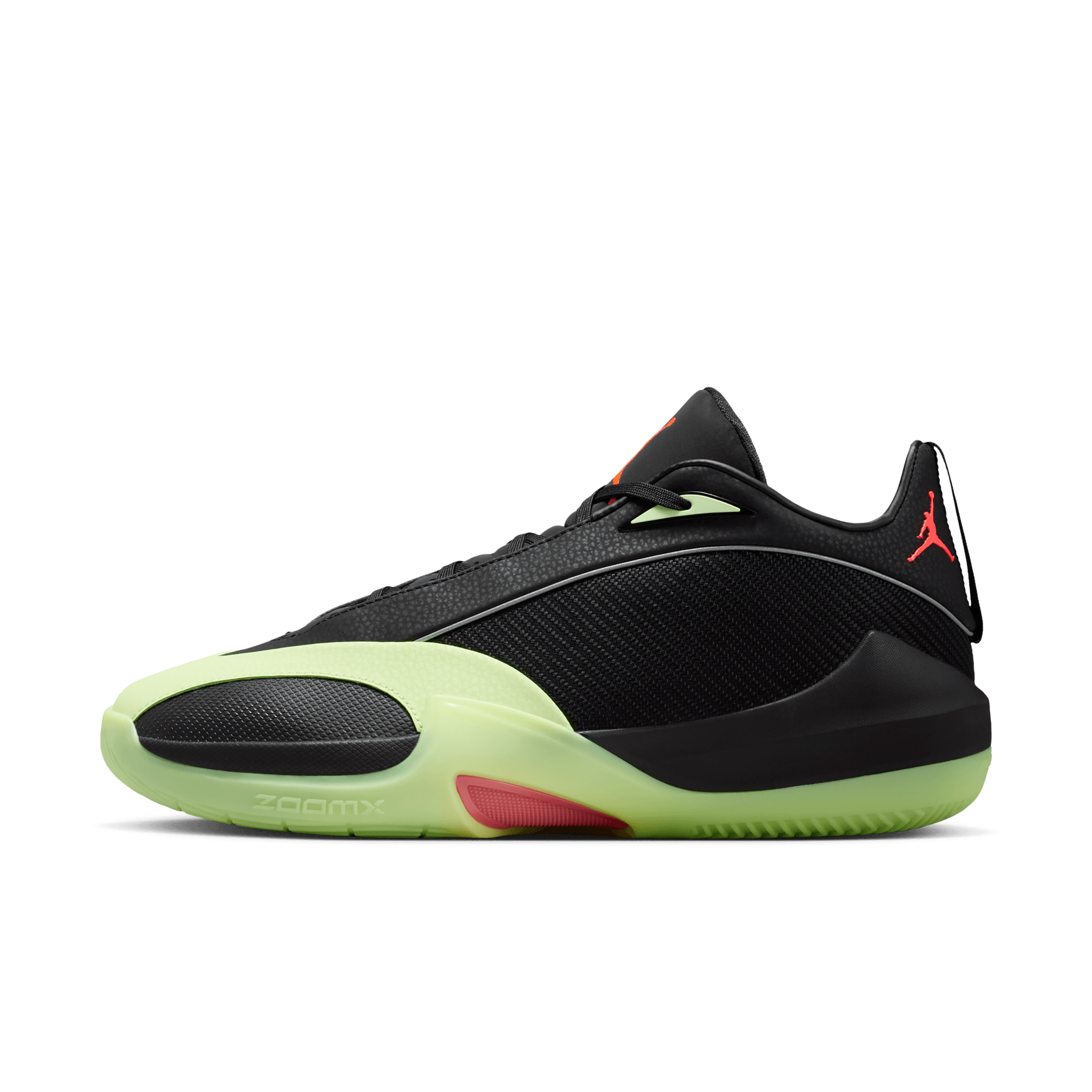 Jordan Triangle "Barely Volt" Men's Basketball Shoe - BLACK/INFRARED 23/BARELY VOLT Thumbnail View 4