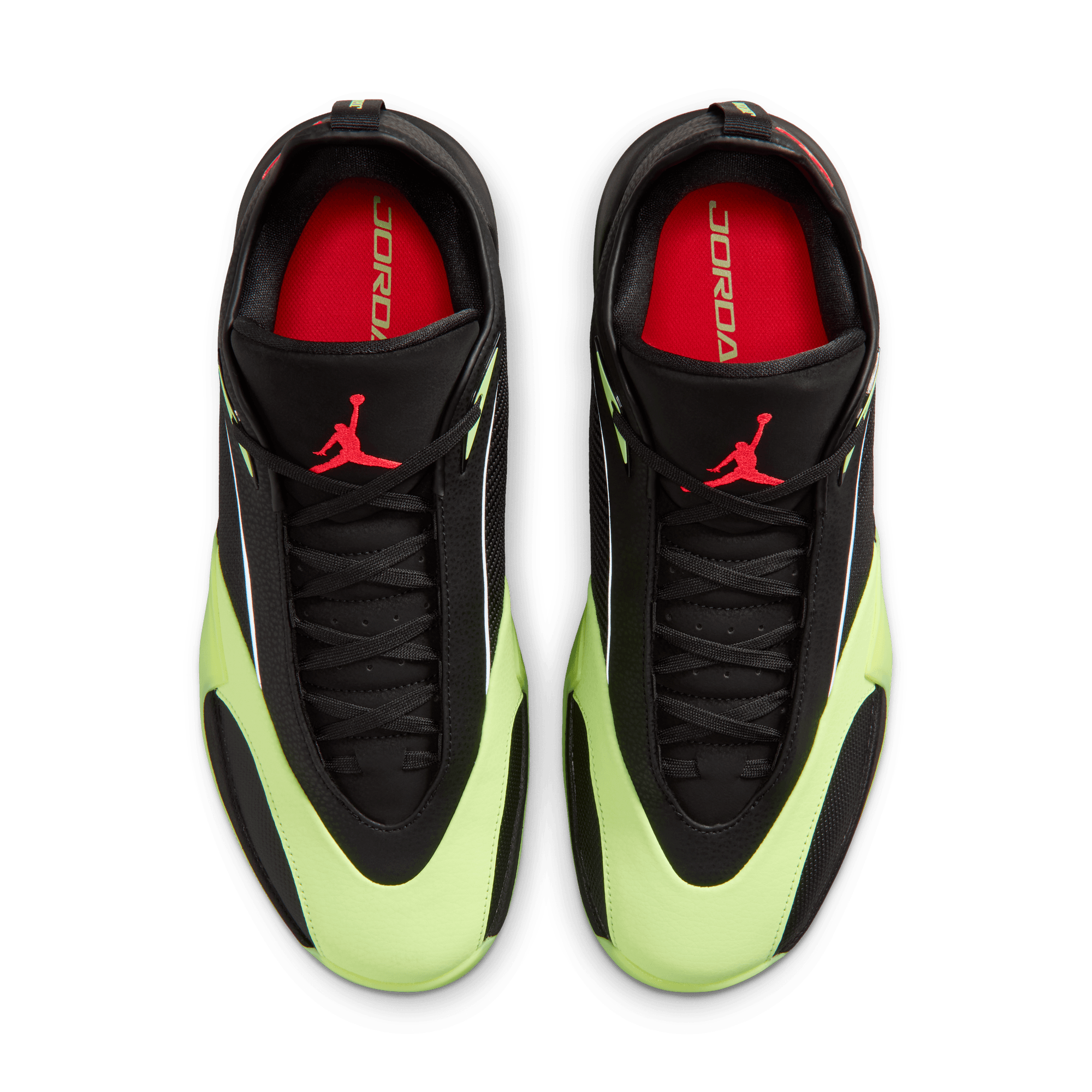 Jordan Triangle "Barely Volt" Men's Basketball Shoe - BLACK/INFRARED 23/BARELY VOLT Thumbnail View 7