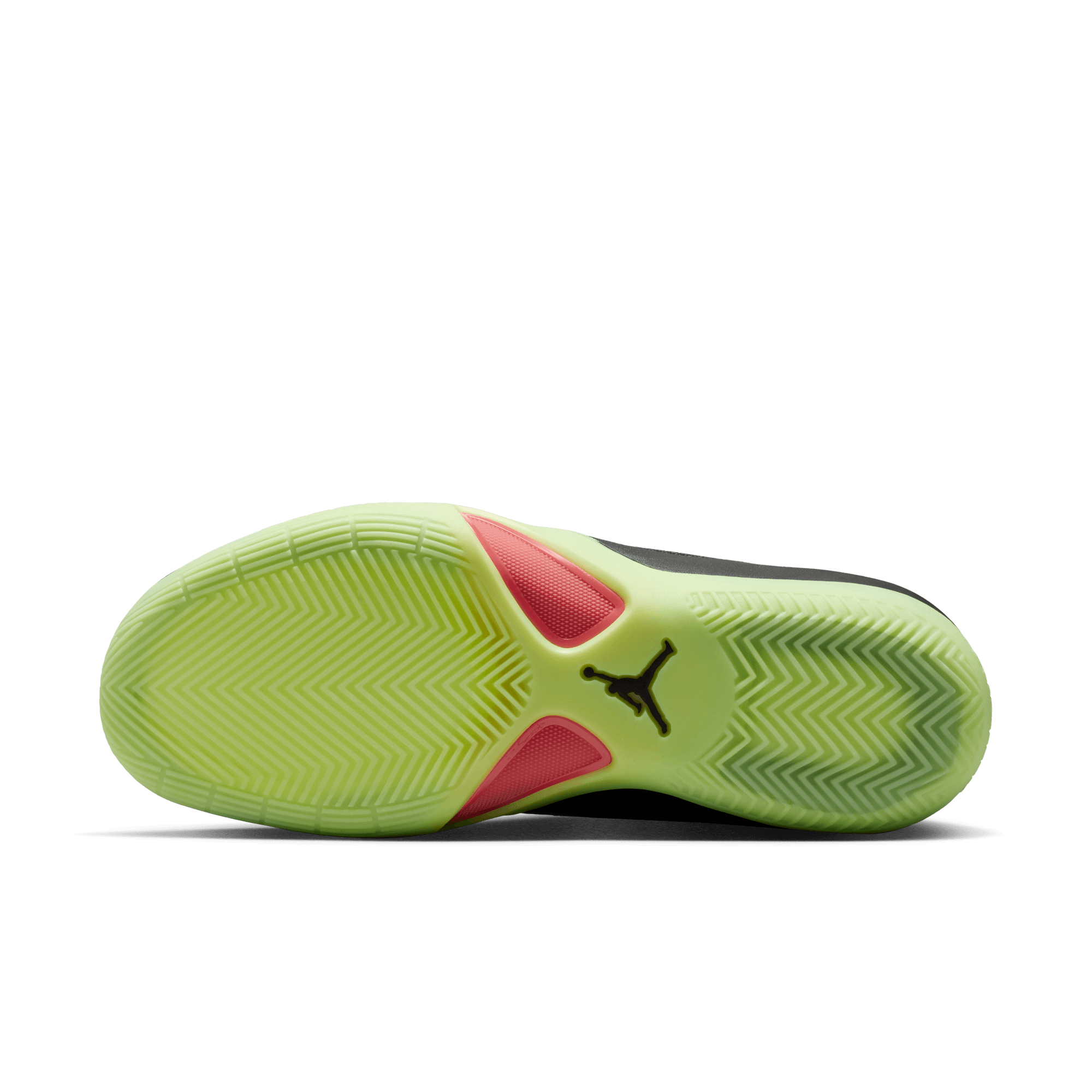 Jordan Triangle "Barely Volt" Men's Basketball Shoe - BLACK/INFRARED 23/BARELY VOLT Thumbnail View 9