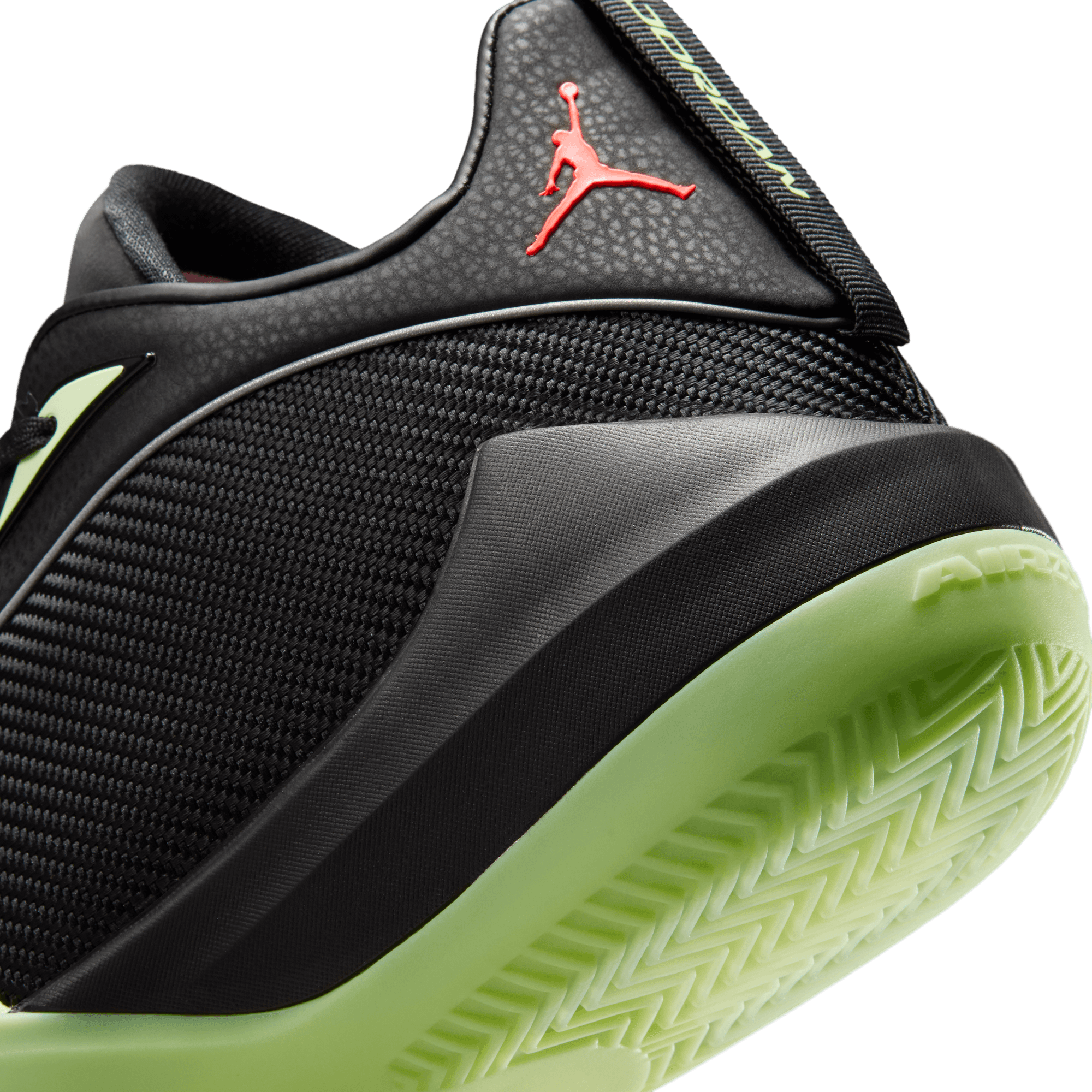 Jordan Triangle "Barely Volt" Men's Basketball Shoe - BLACK/INFRARED 23/BARELY VOLT Thumbnail View 11