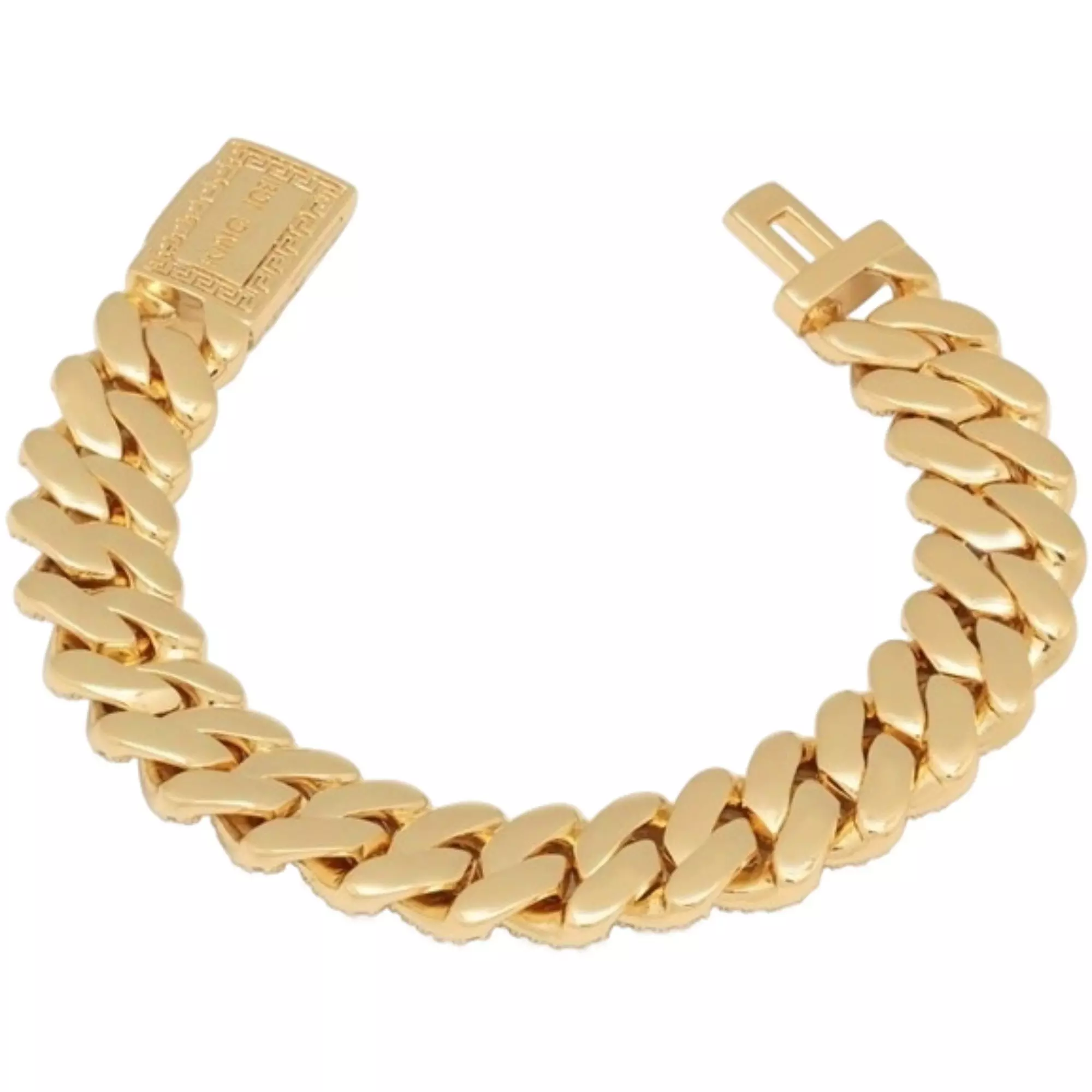 King Ice Iced Diamond Cut Miami Cuban 12mm Braclet - GOLD