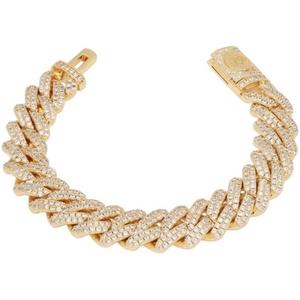 King Ice Iced Diamond Cut Miami Cuban 12mm Braclet