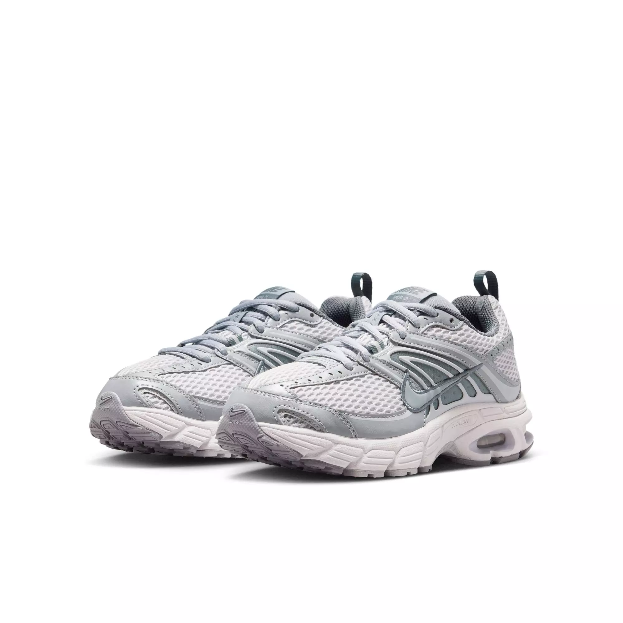 Nike Air Max Moto 2K "Wolf Grey/Vast Grey/Cool Grey" Grade School Girls' Shoe - SILVER