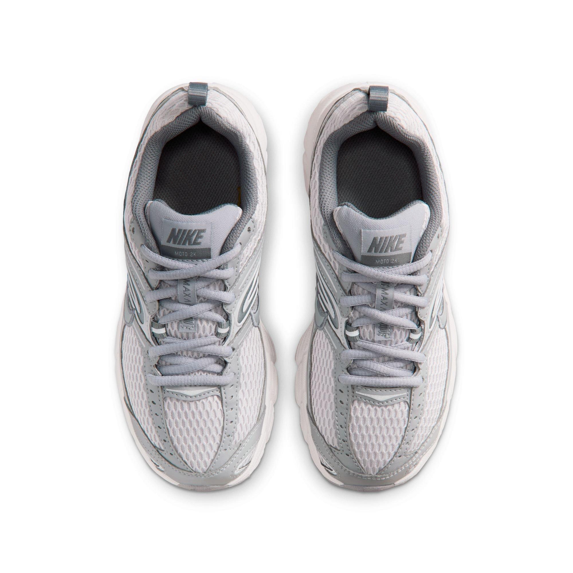 Nike Air Max Moto 2K "Wolf Grey/Vast Grey/Cool Grey" Grade School Girls' Shoe - SILVER Thumbnail View 6