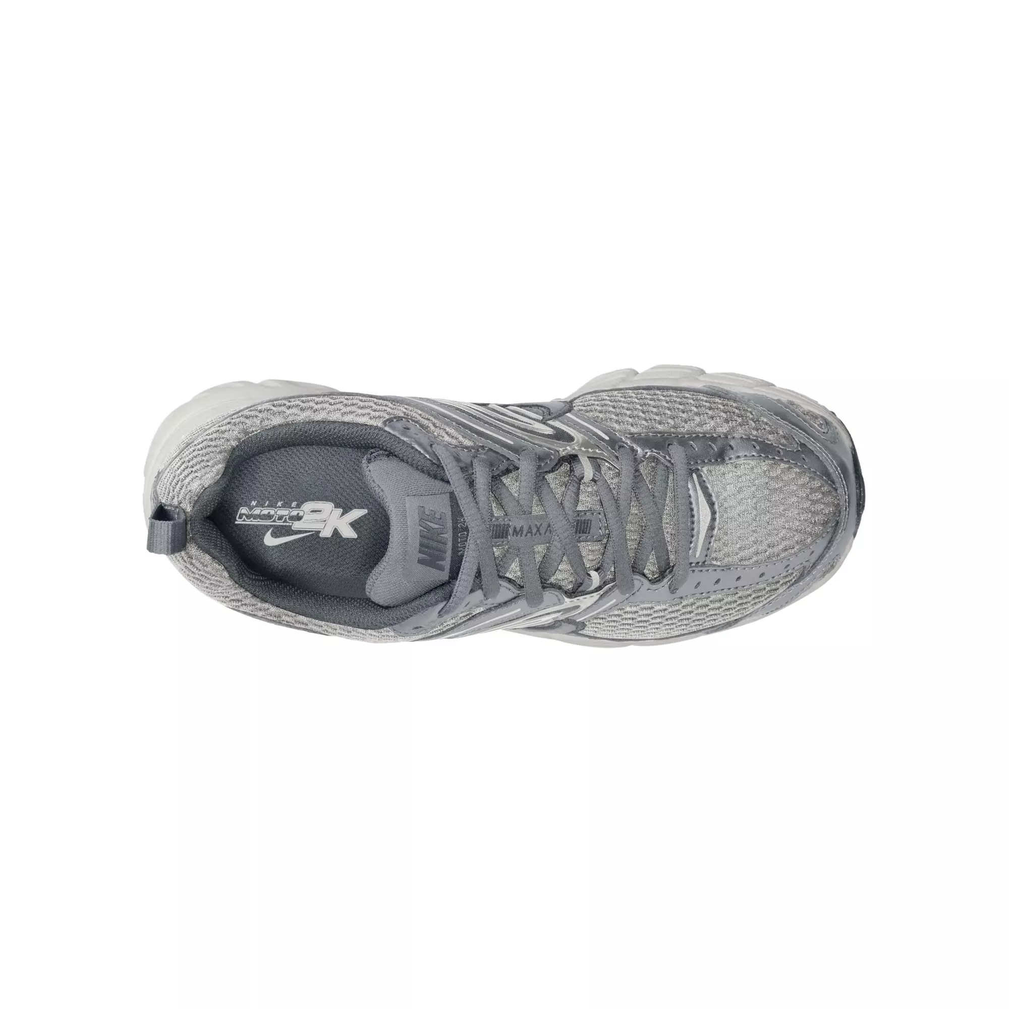 Nike Air Max Moto 2K "Wolf Grey/Vast Grey/Cool Grey" Grade School Girls' Shoe - SILVER